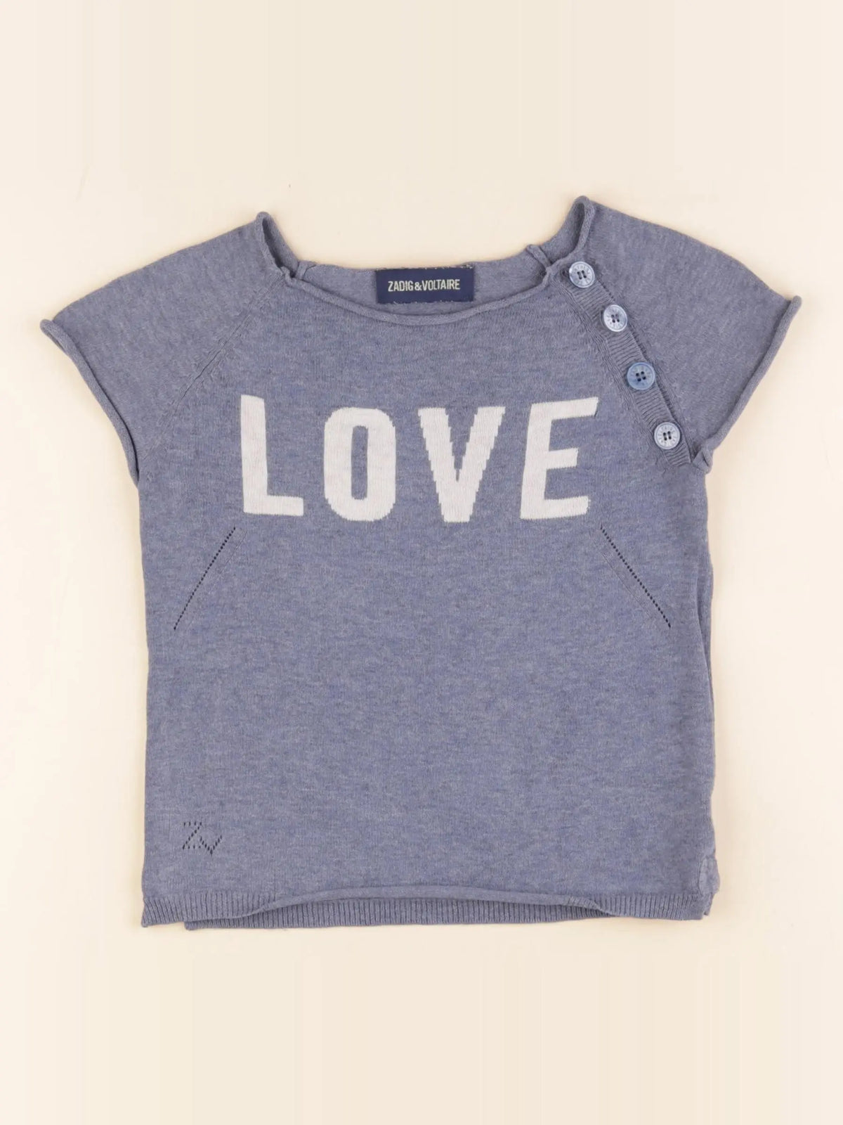 Zadig & Voltaire - pull bleu - 6 ans