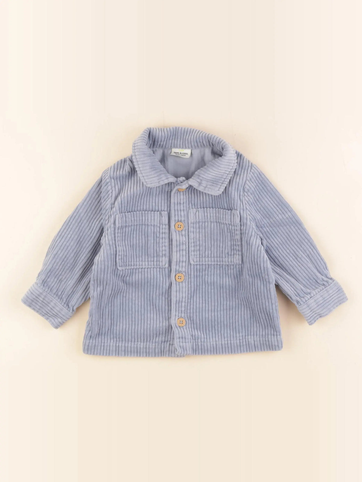 Tape à l'oeil - sur-chemise bleu - 12 mois