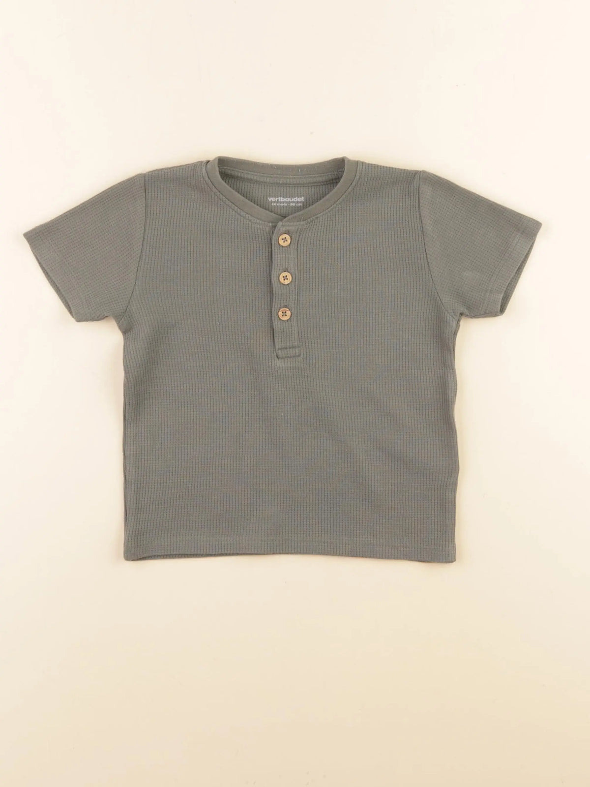 Vertbaudet - tee-shirt vert - 24 mois