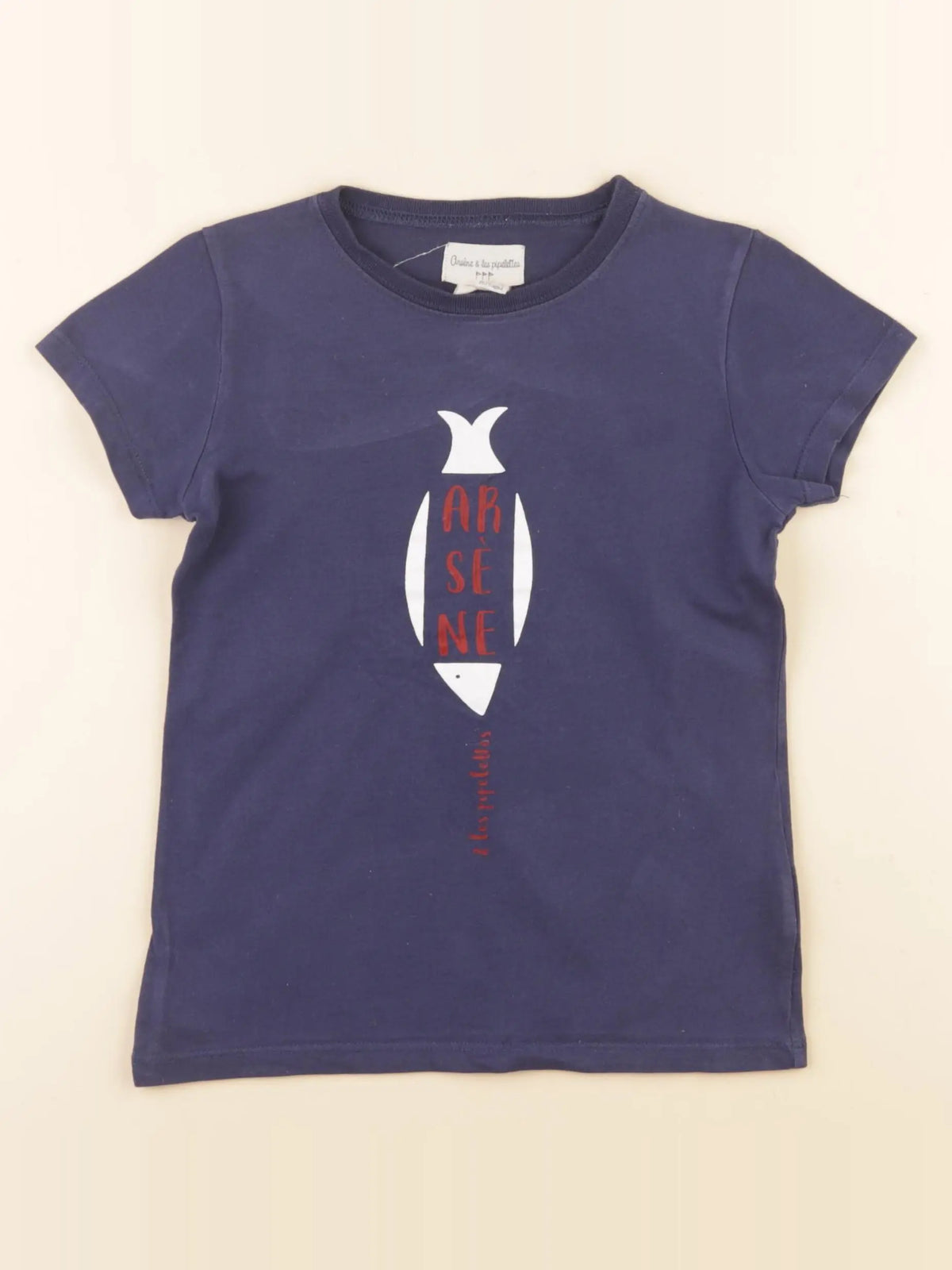 Arsène et les pipelettes - tee-shirt bleu - 6 ans