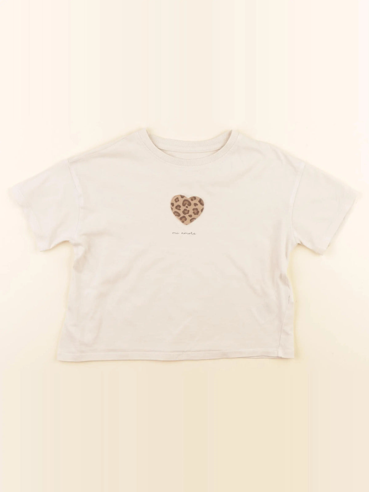 Vertbaudet - tee-shirt beige - 4 ans