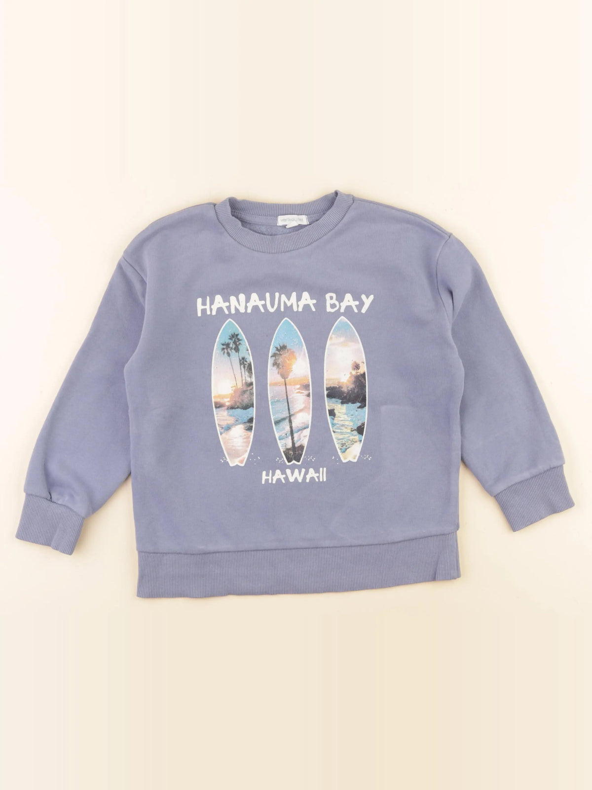 Vertbaudet - sweat bleu - 6 ans