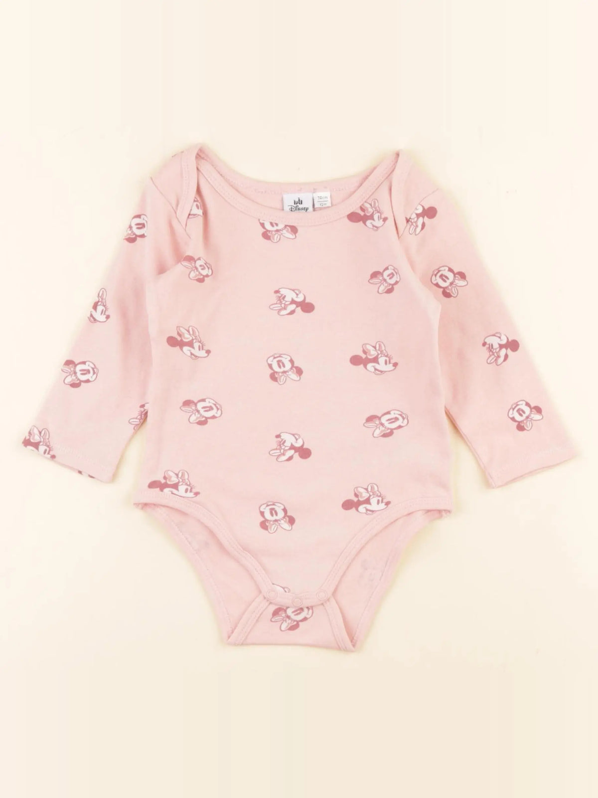 Vertbaudet - body rose - 12 mois