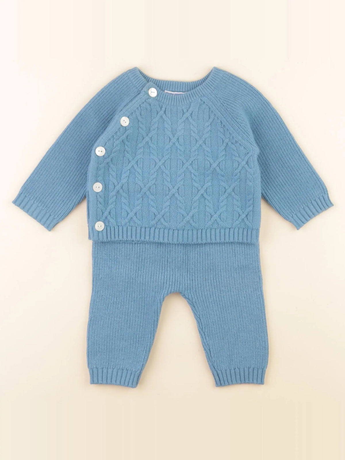 Jacadi - ensemble bleu - 6 mois