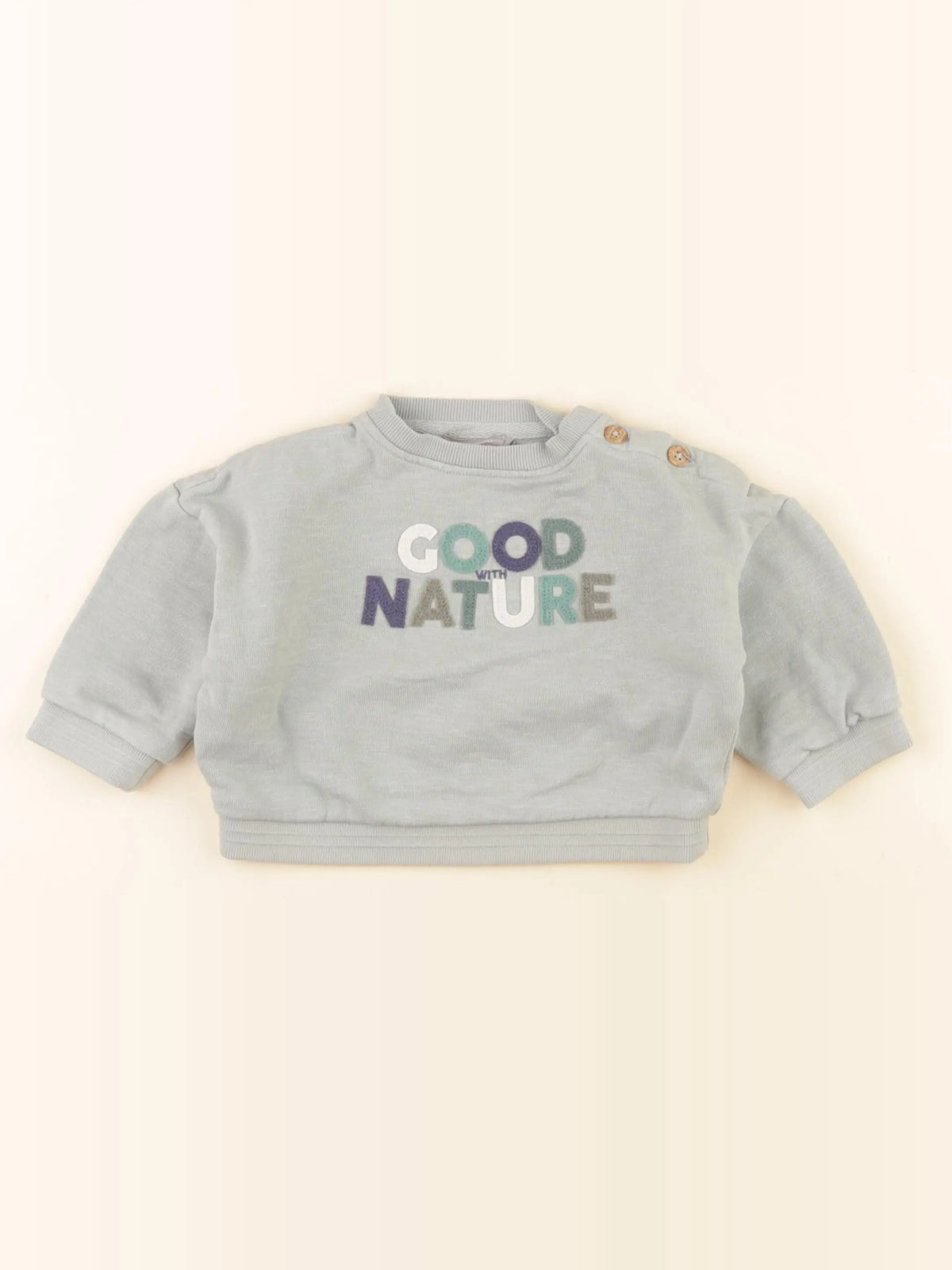 Boutchou - sweat vert - 12 mois