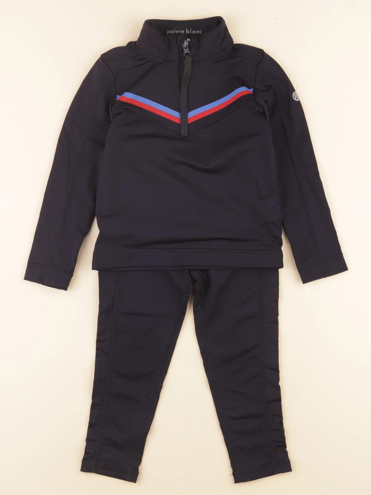 Poivre Blanc Ski - ensemble bleu - 3 ans