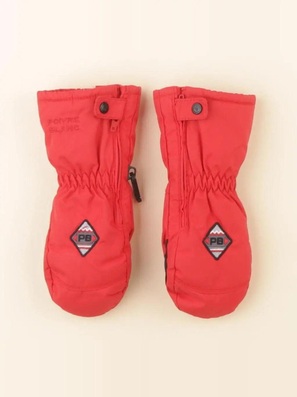 Poivre Blanc Ski - gants de ski rouge - 3 ans