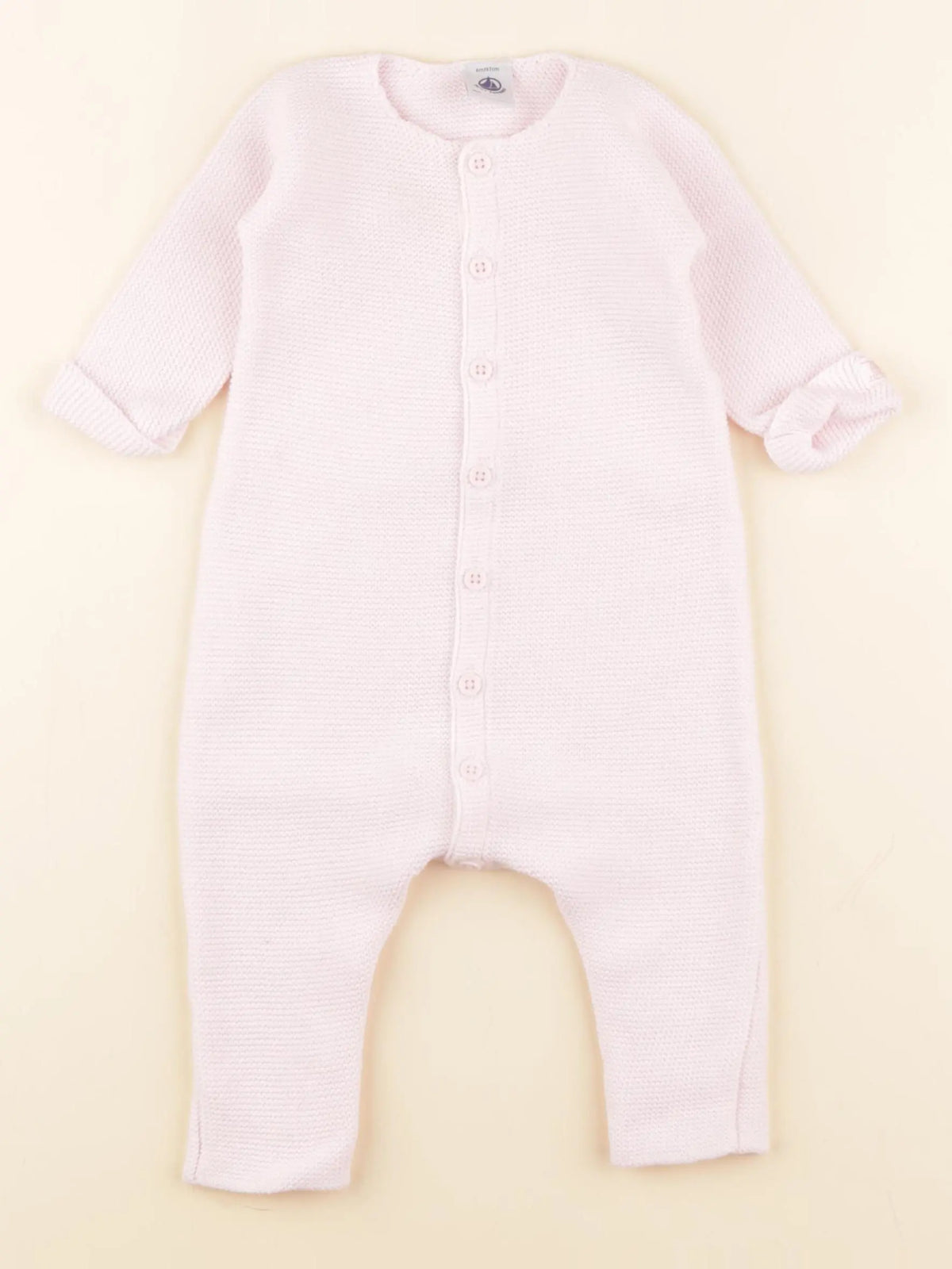 Petit Bateau - combinaison rose - 6 mois