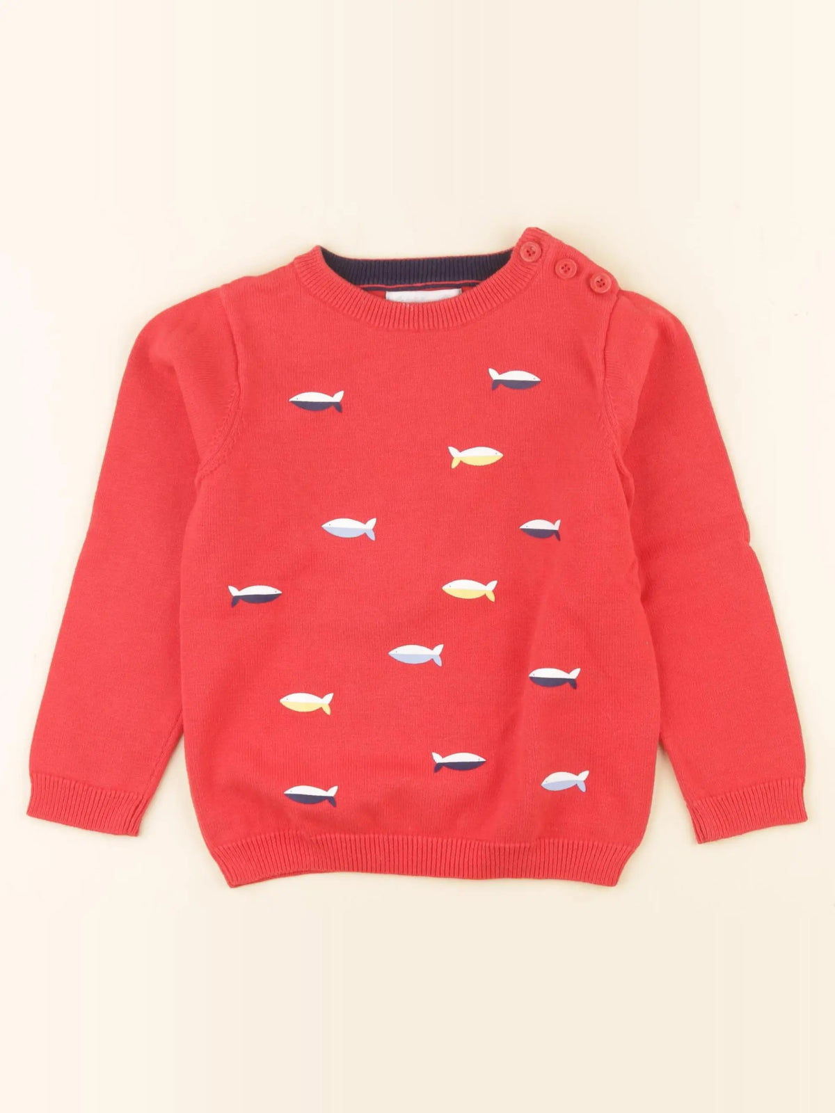 Cadet Rousselle - pull rouge - 3 ans