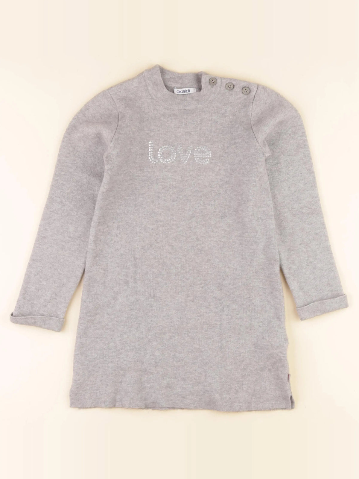 Okaidi - robe gris - 6 ans