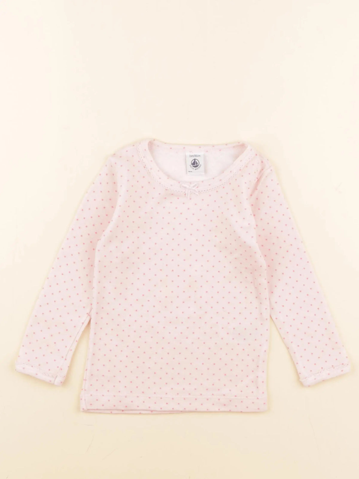 Petit Bateau - maillot de corps rose - 2 ans
