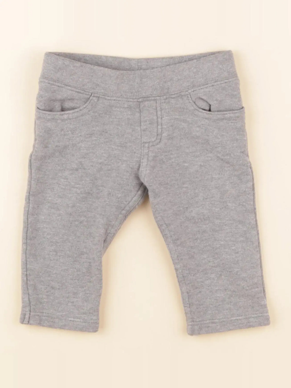 Petit Bateau - pantalon gris - 3 mois