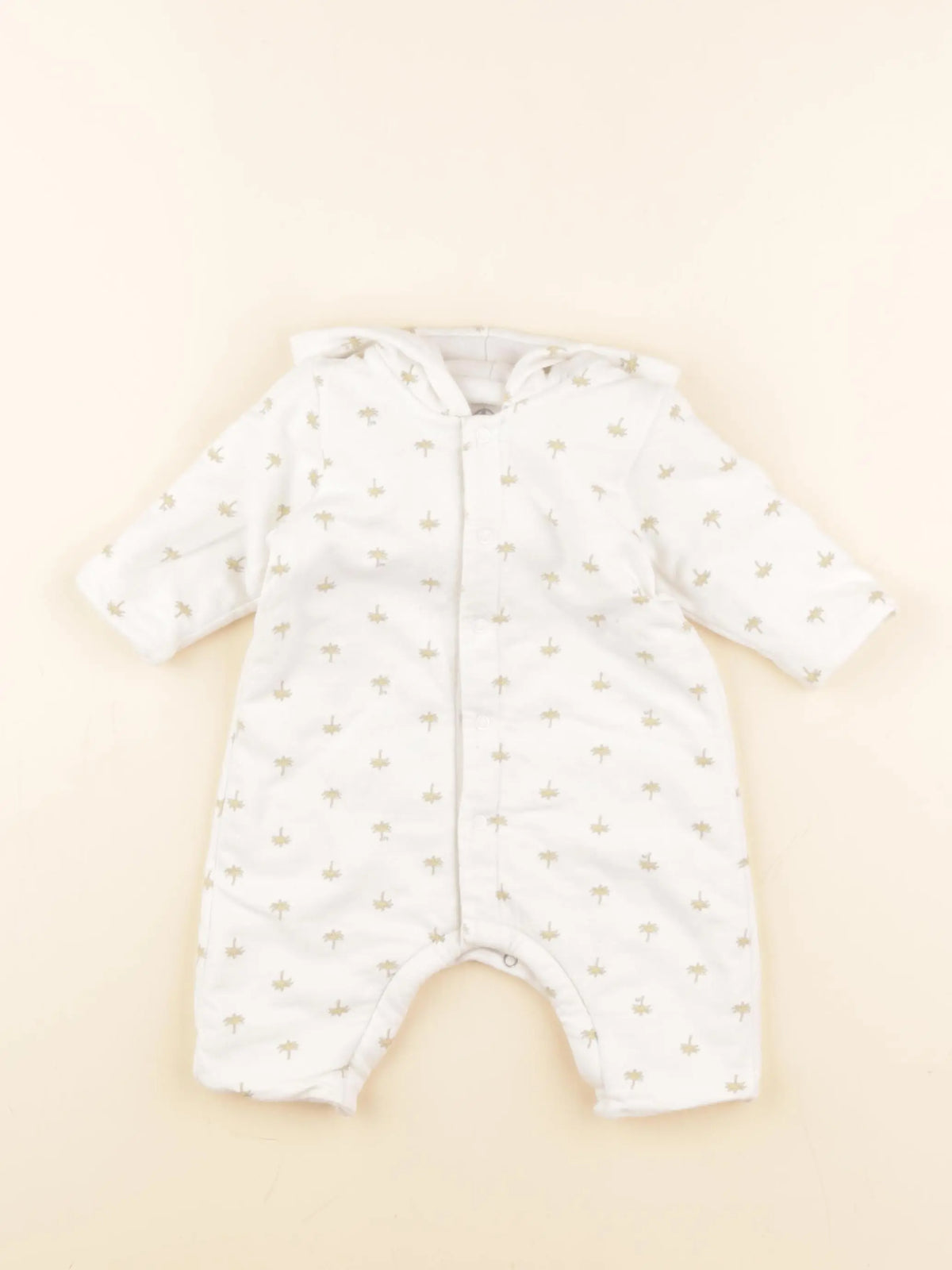 Petit Bateau - combinaison blanc - 1 mois