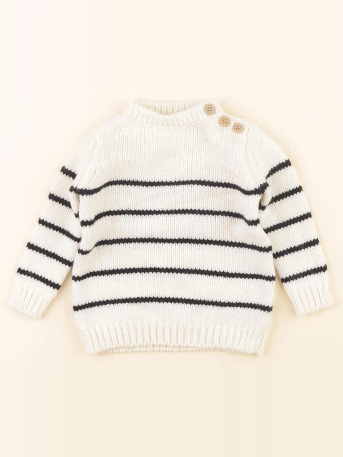 You & milk - pull blanc - 6/9 mois