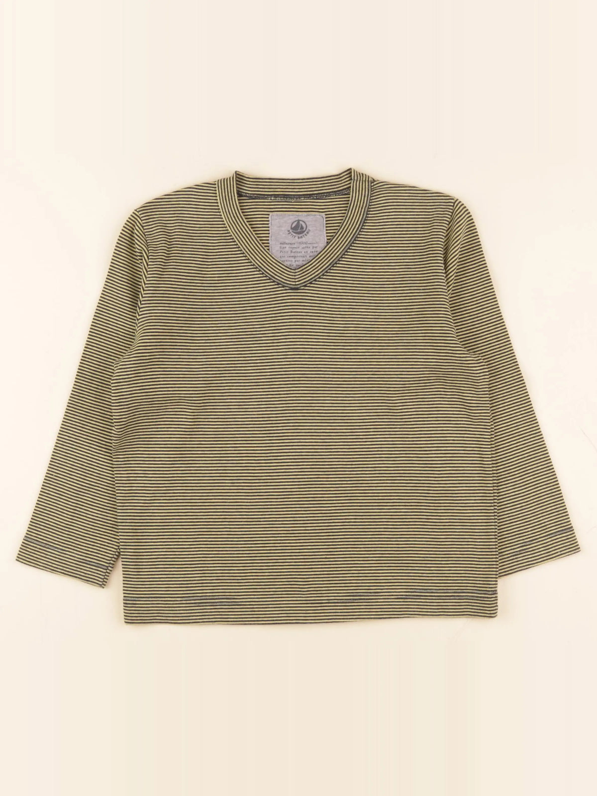 Petit Bateau - tee-shirt bleu, jaune - 6 ans