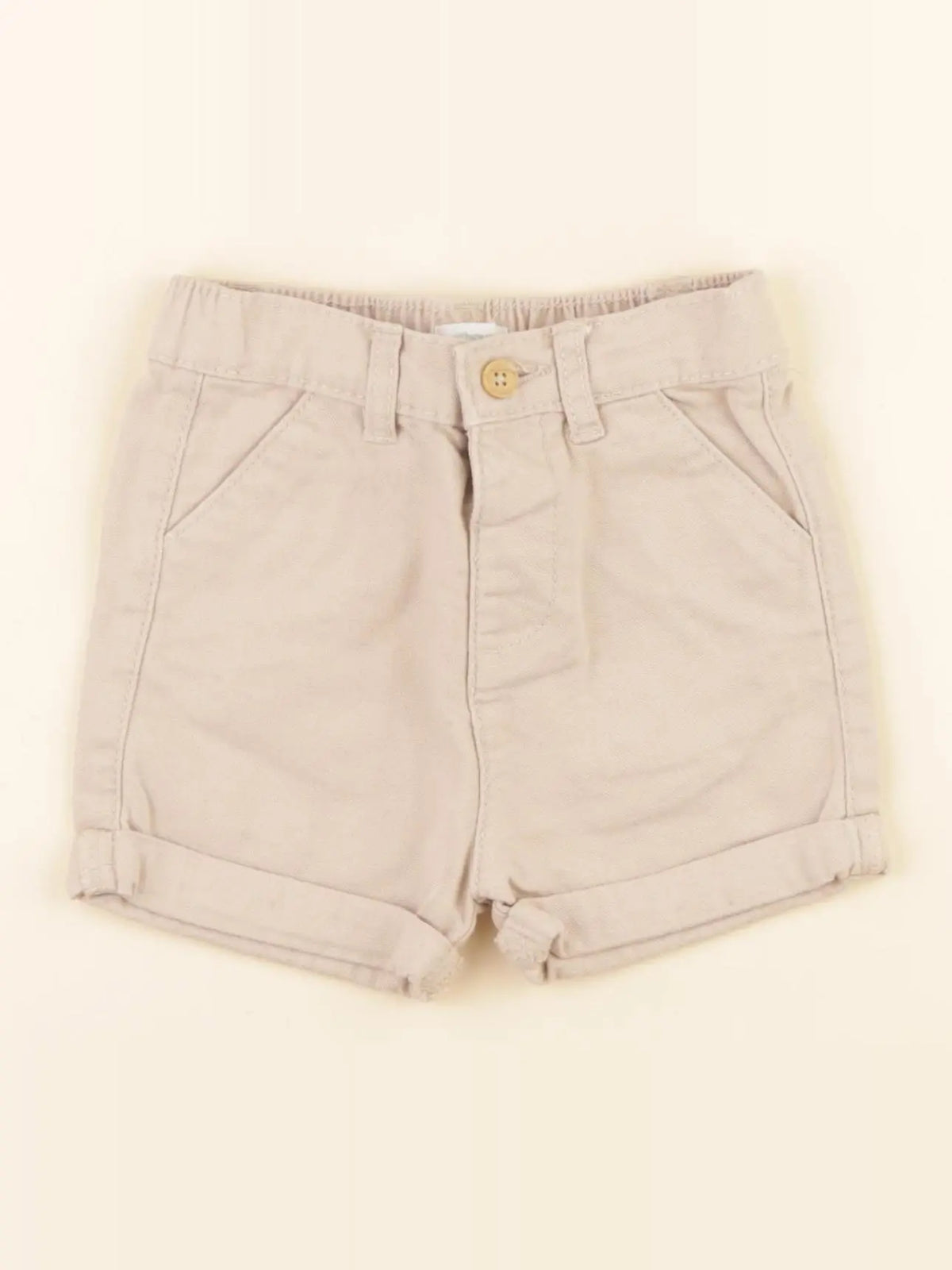 Vertbaudet - short marron - 12 mois