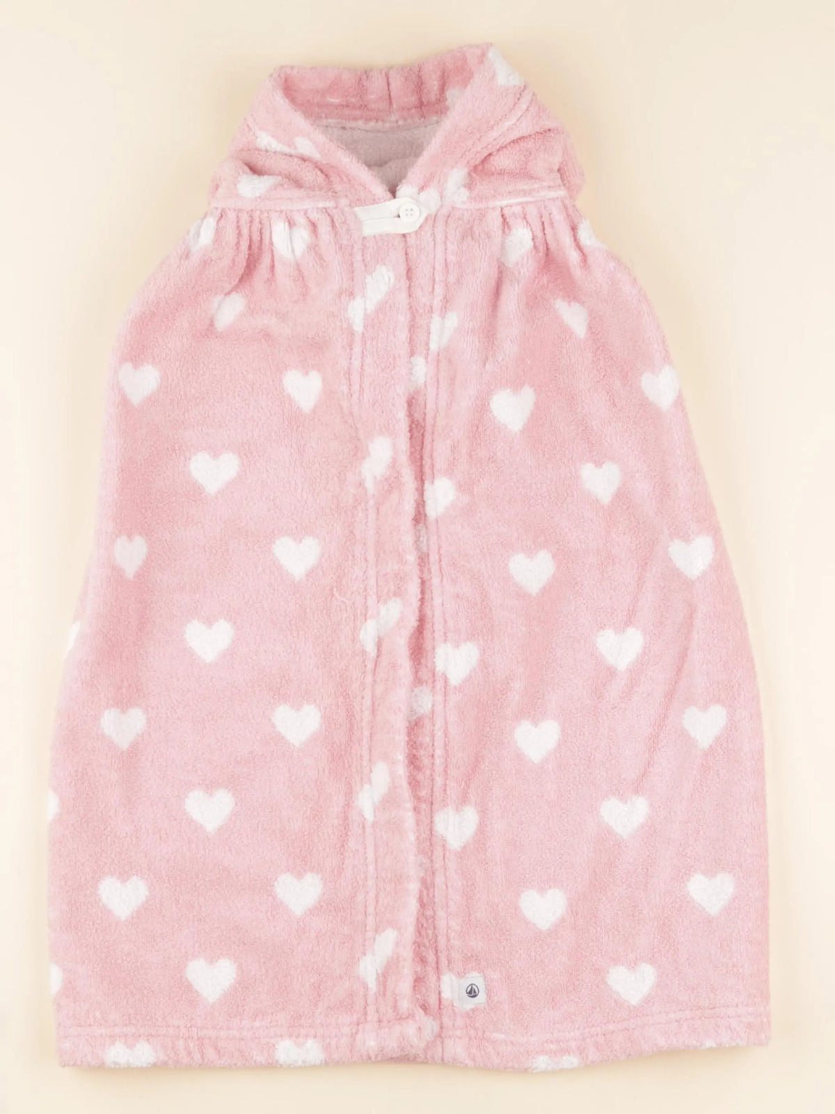 Petit Bateau - peignoir rose - 6/12 mois