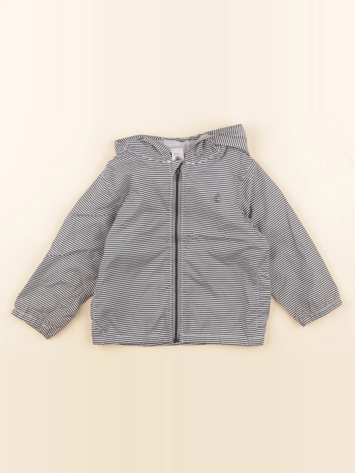 Petit Bateau - coupe-vent bleu, blanc - 18 mois