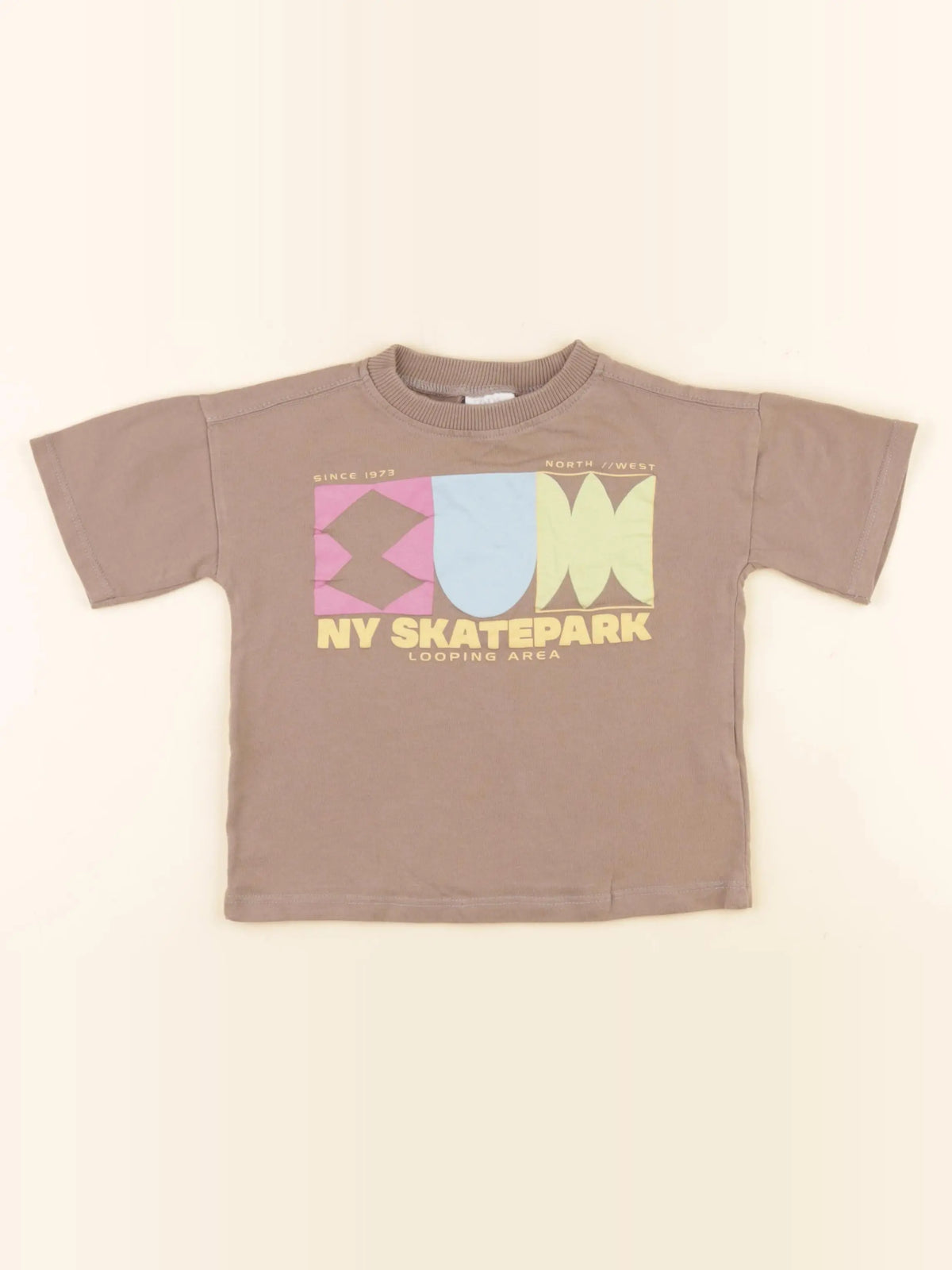 Zara - tee-shirt marron - 12/18 mois