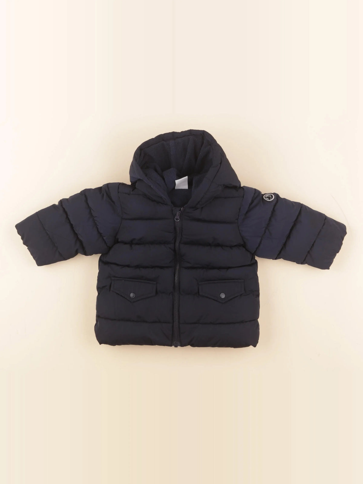 Petit Bateau - doudoune bleu - 6 mois