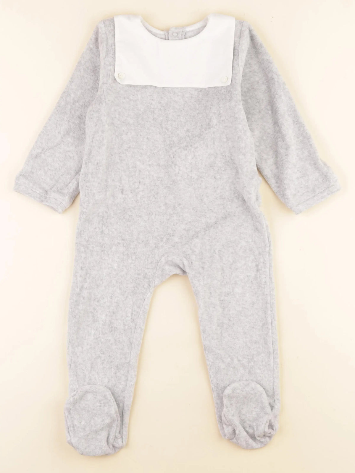 Jacadi - pyjama velours gris - 24 mois