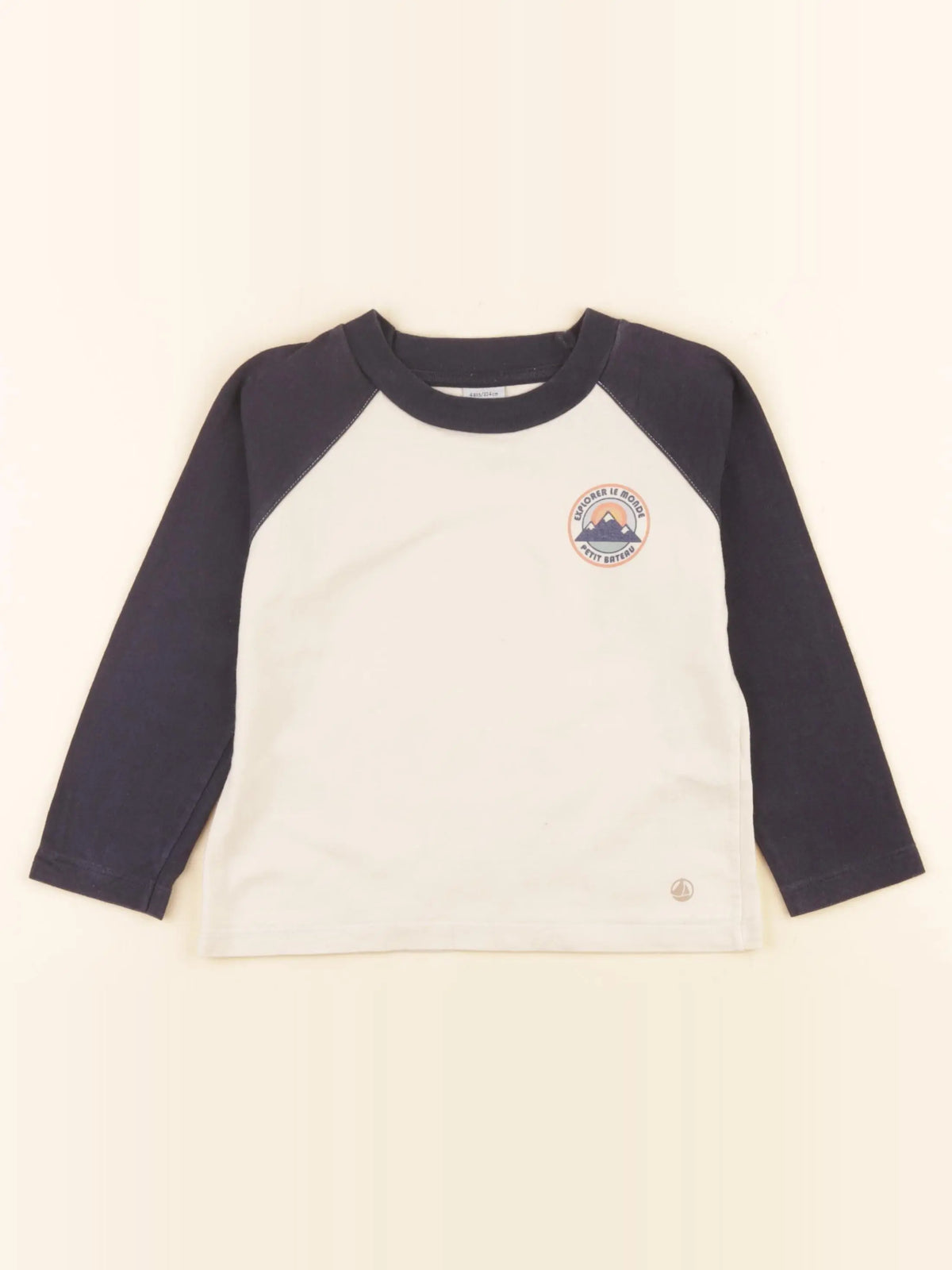 Petit Bateau - tee-shirt beige - 4 ans