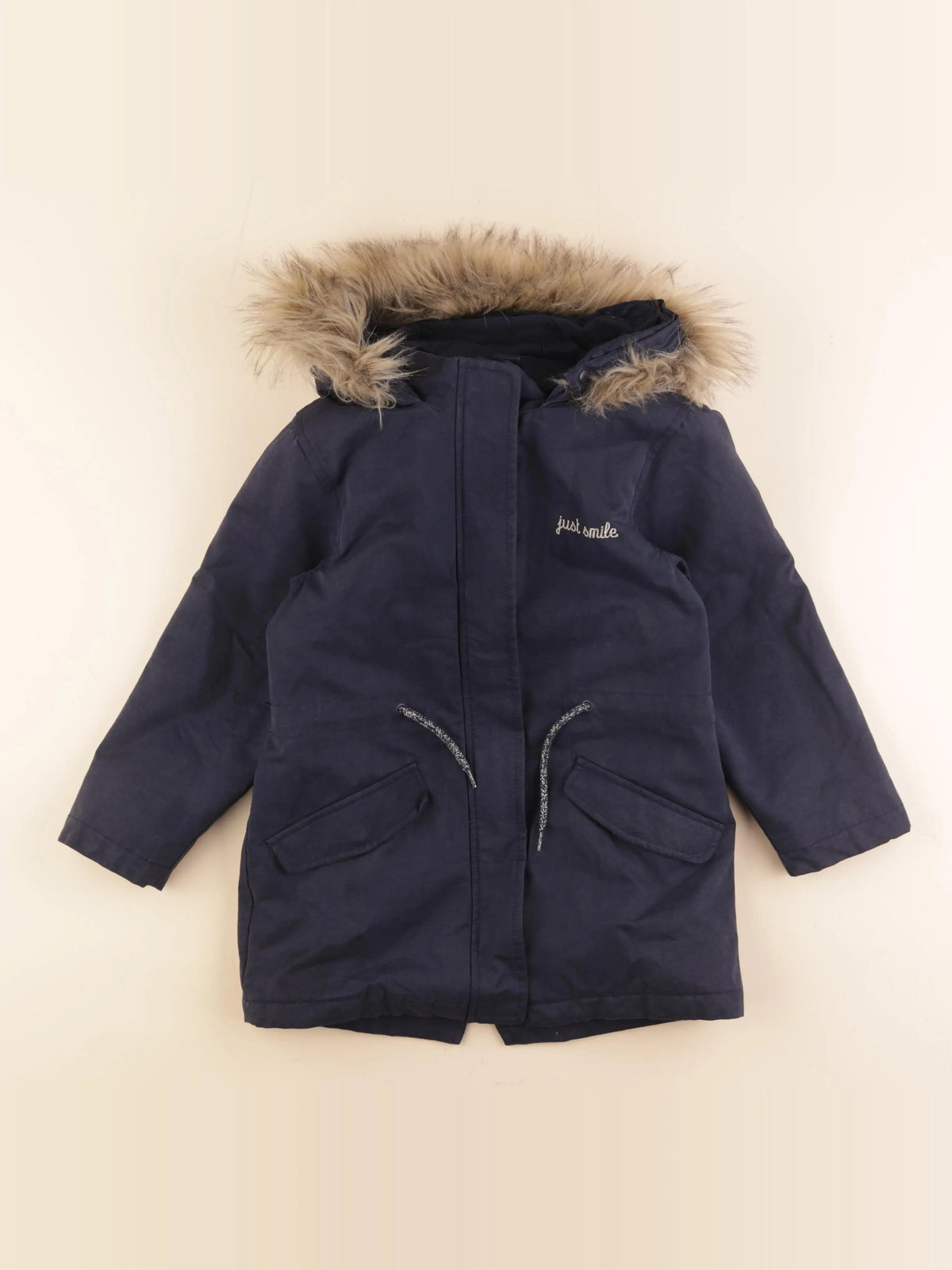 Vertbaudet - parka bleu - 8 ans