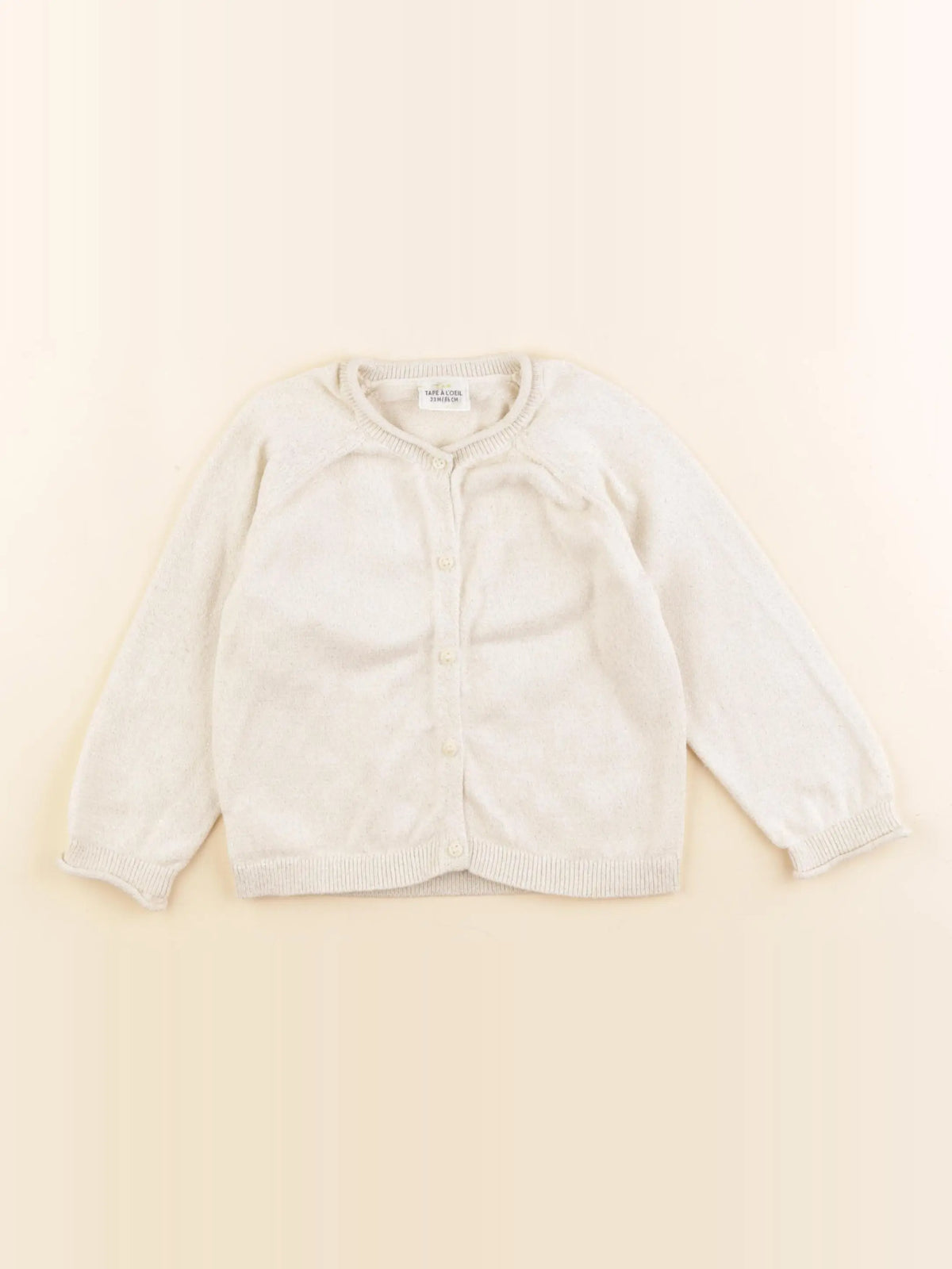 Tape à l'oeil - gilet beige - 24 mois