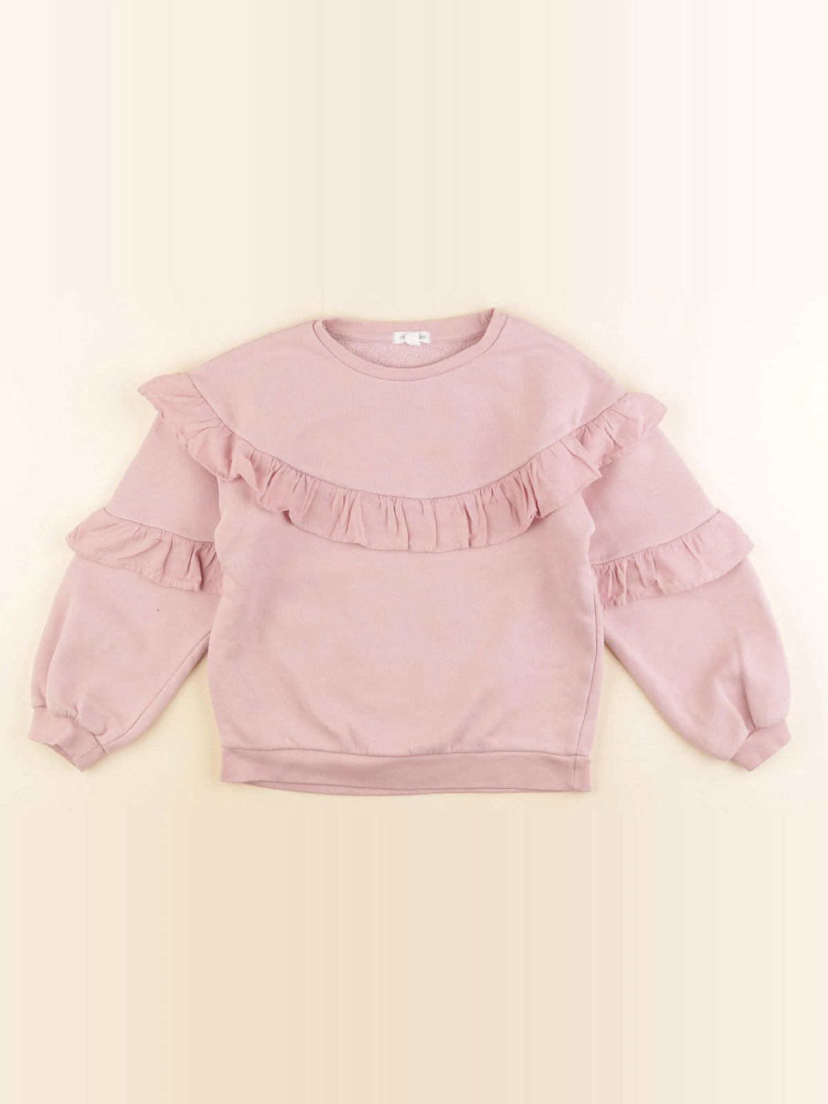 Vertbaudet - sweat rose - 8 ans