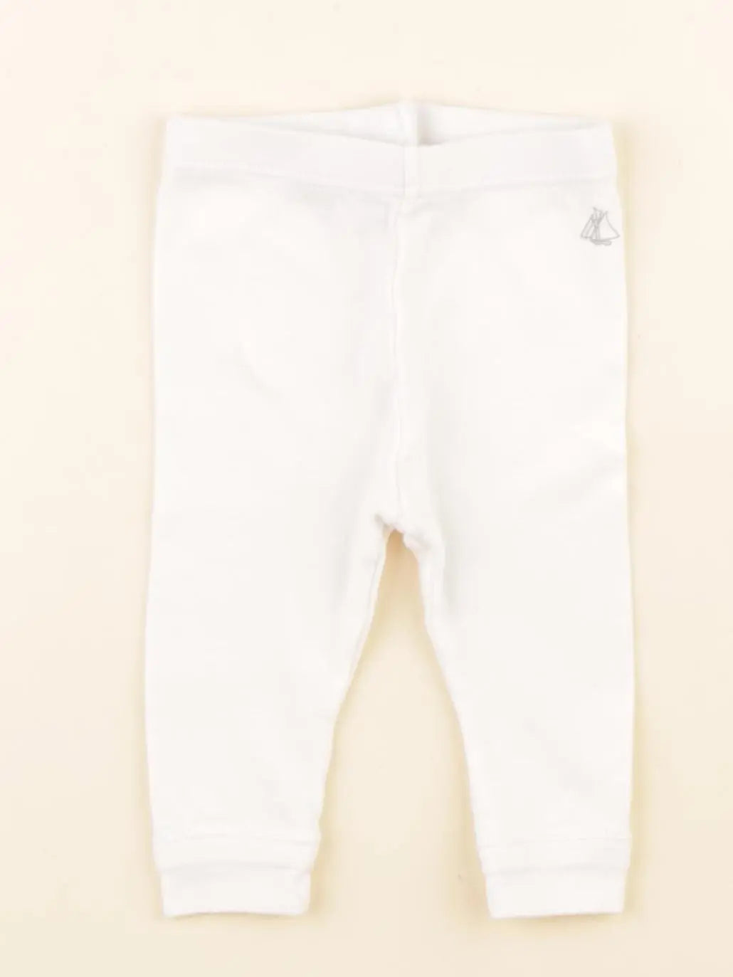 Petit Bateau - legging blanc - 3 mois