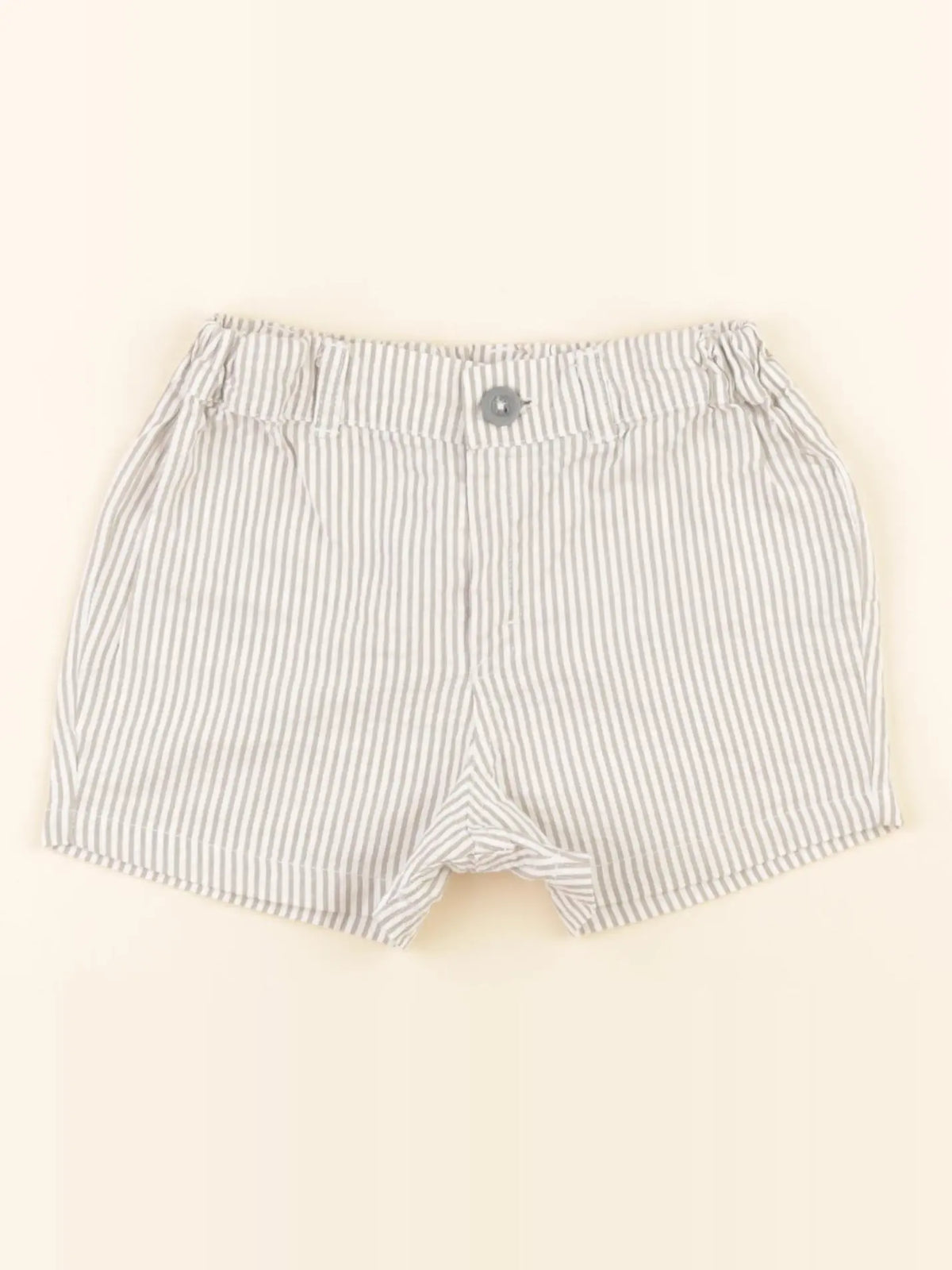 Petit Bateau - short blanc, vert - 18 mois