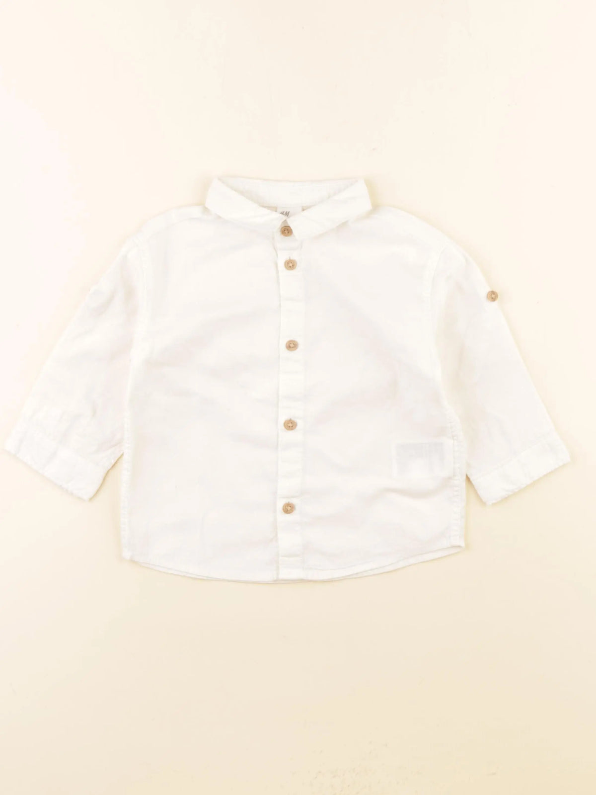 H&M - chemise beige - 9/12 mois