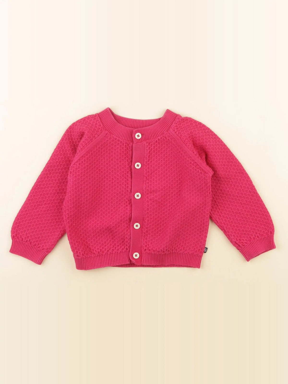 Petit Bateau - gilet rose - 18 mois