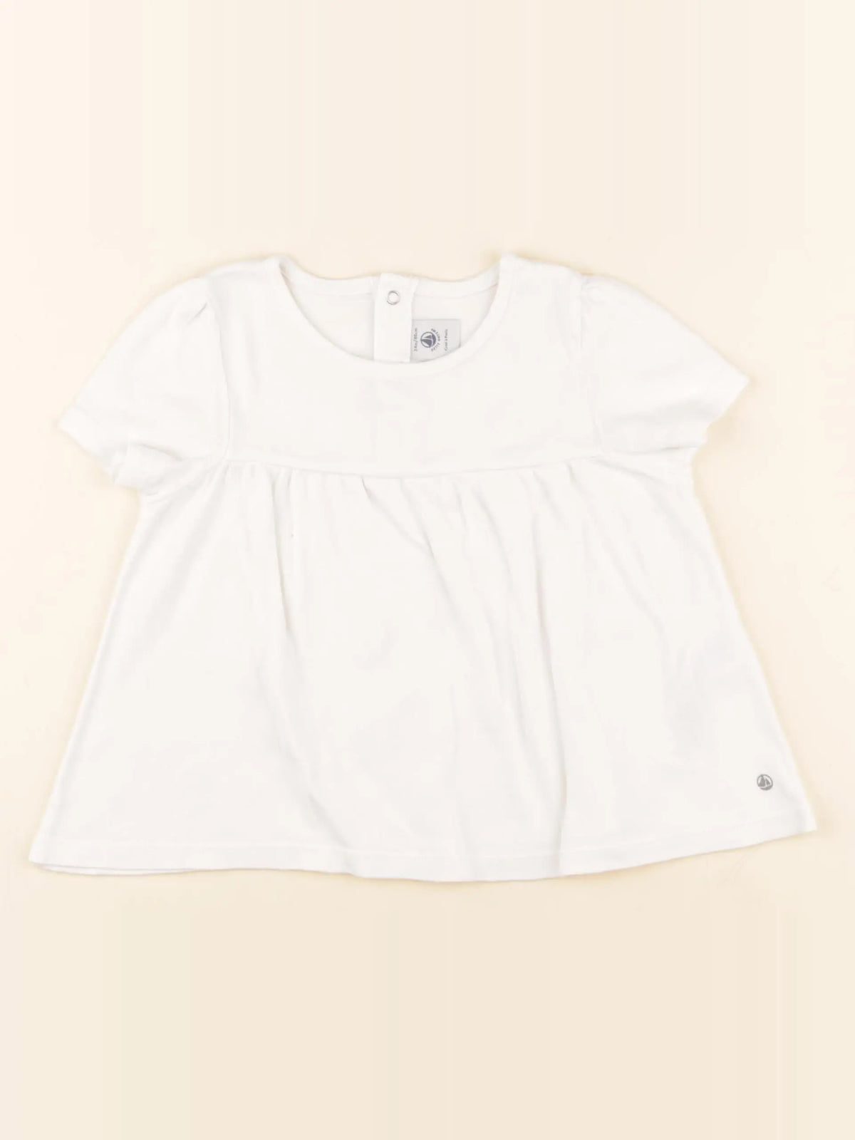 Petit Bateau - tee-shirt blanc - 24 mois