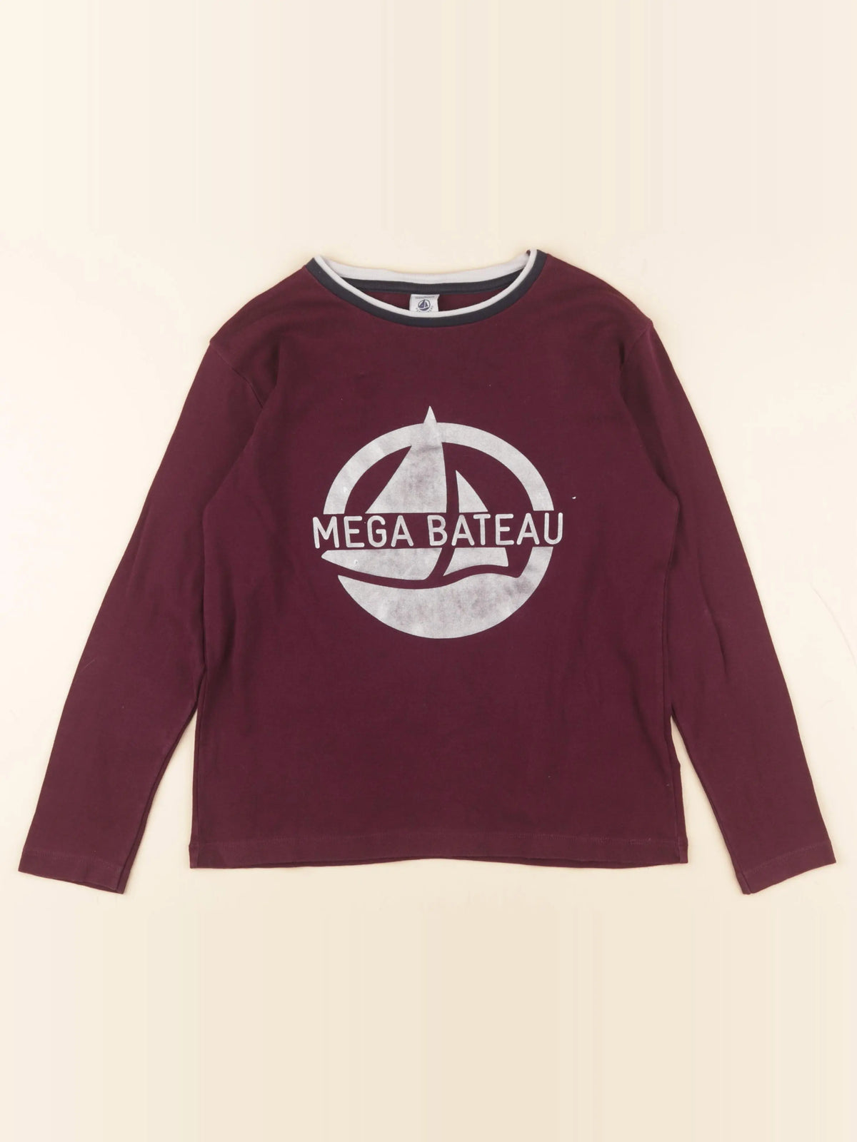 Petit Bateau - tee-shirt violet - 10 ans