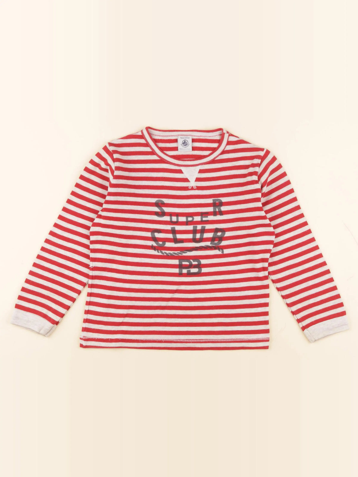 Petit Bateau - tee-shirt rouge - 5 ans