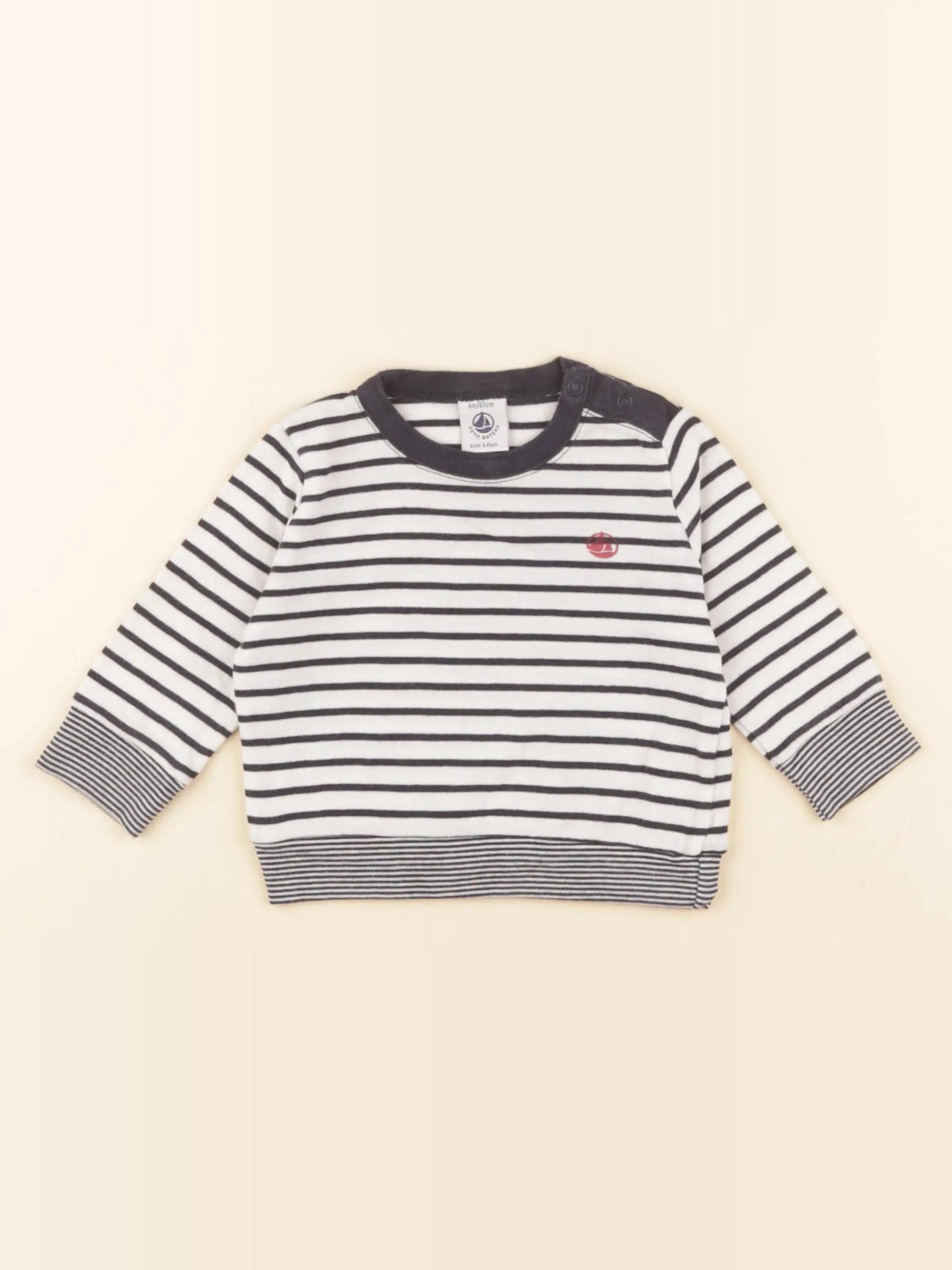 Petit Bateau - tee-shirt multicolore - 6 mois