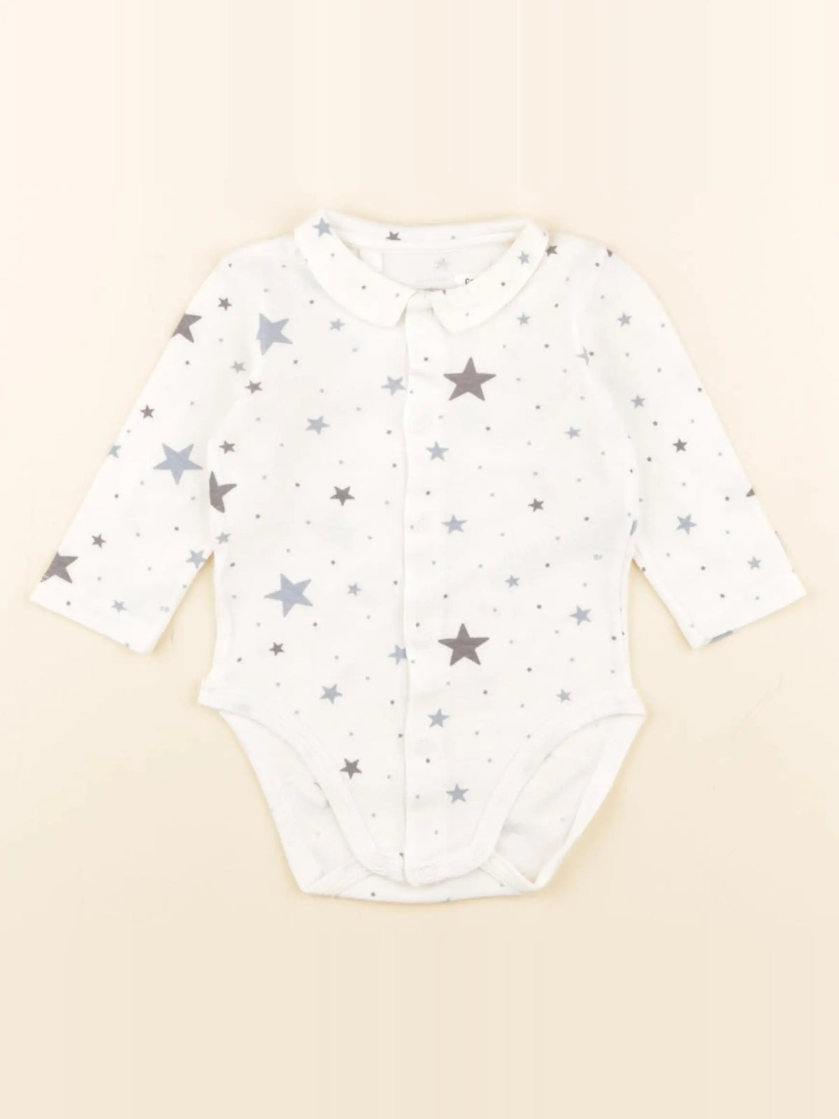Petit Bateau - body à col coton multicolore - 6 mois