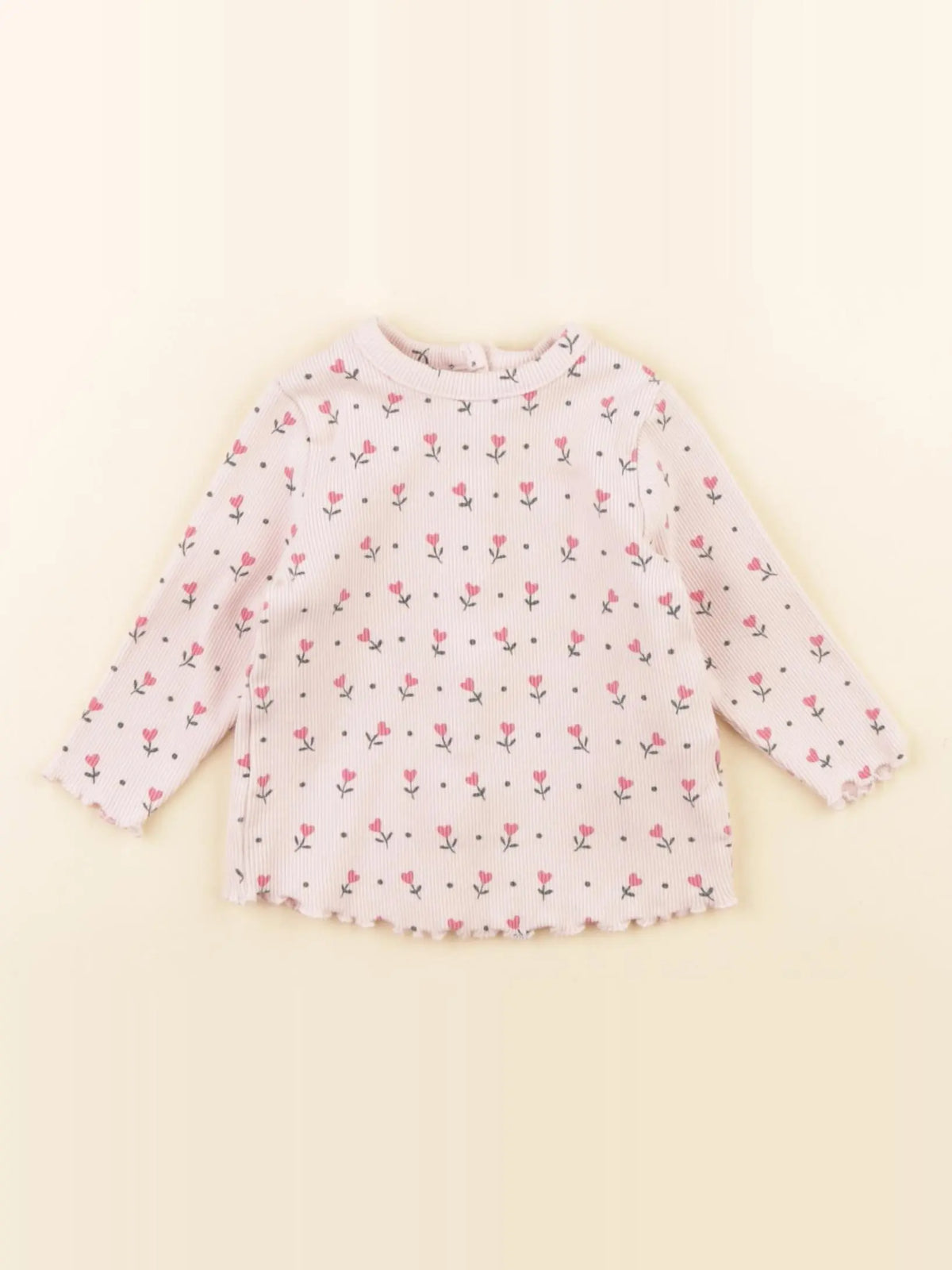 Tape à l'oeil - tee-shirt rose - 3 mois