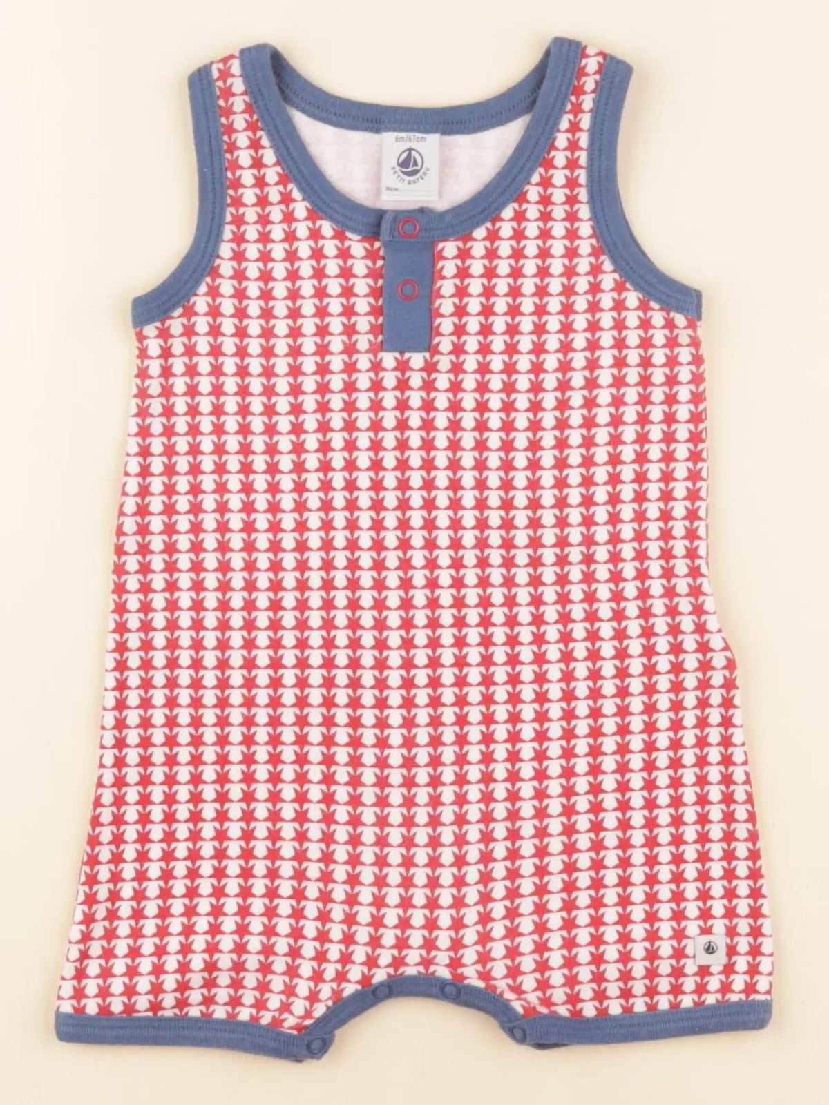 Petit Bateau - combinaison multicolore - 6 mois