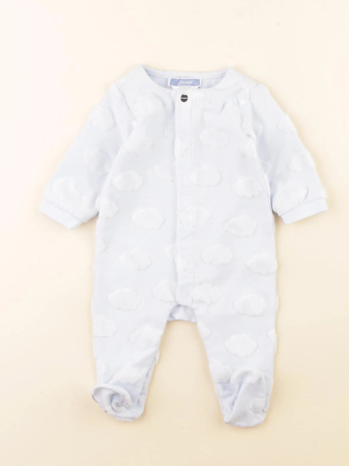 Jacadi - pyjama coton bleu - 1 mois