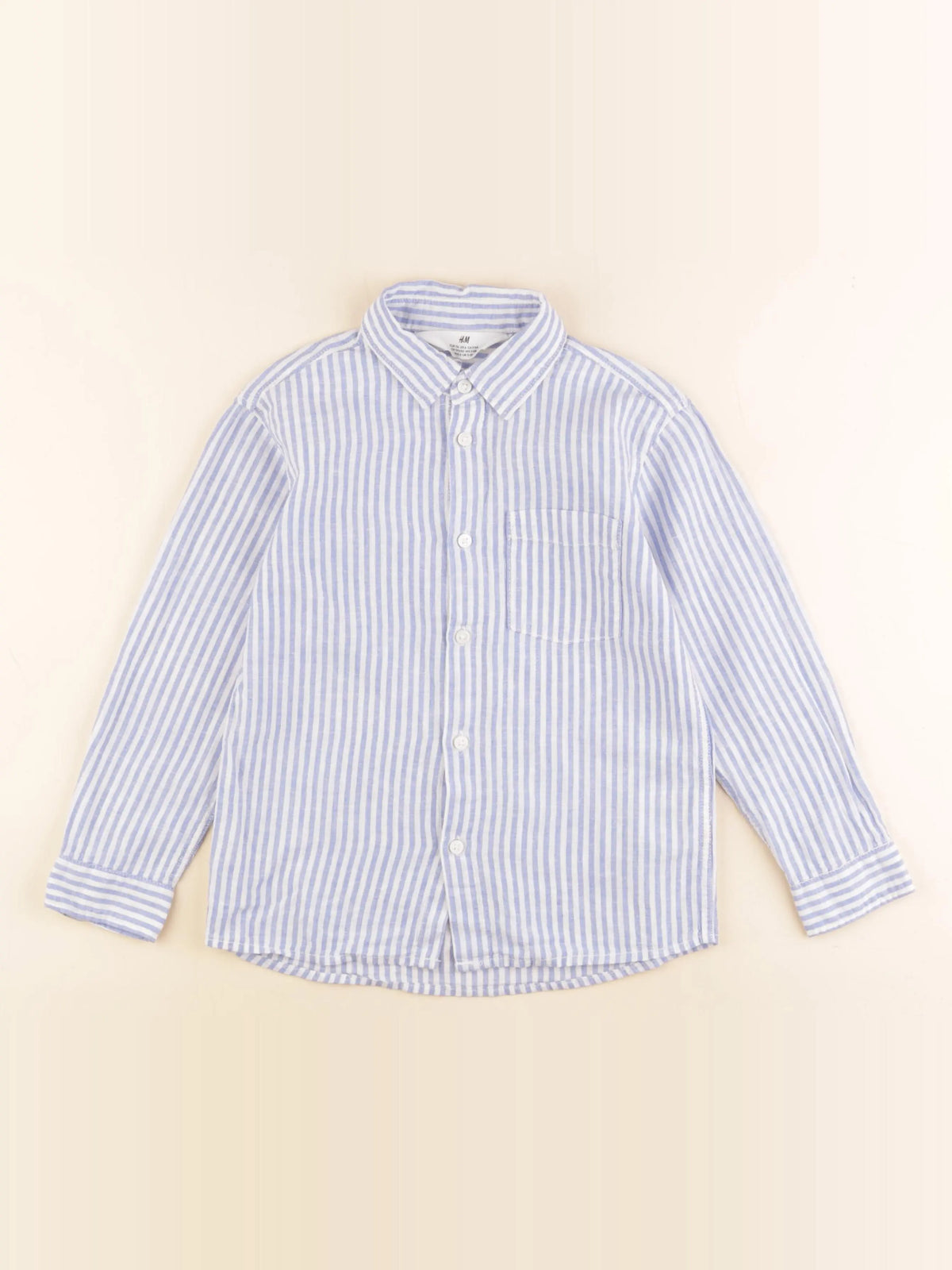 H&M - chemise bleu - 5/6 ans