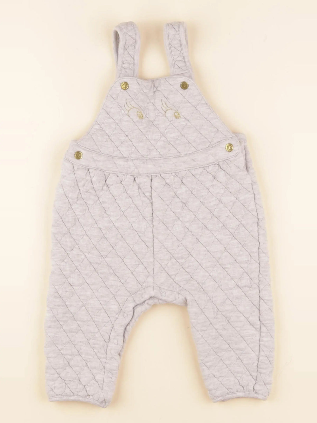 Petit Bateau - combinaison gris - 12 mois
