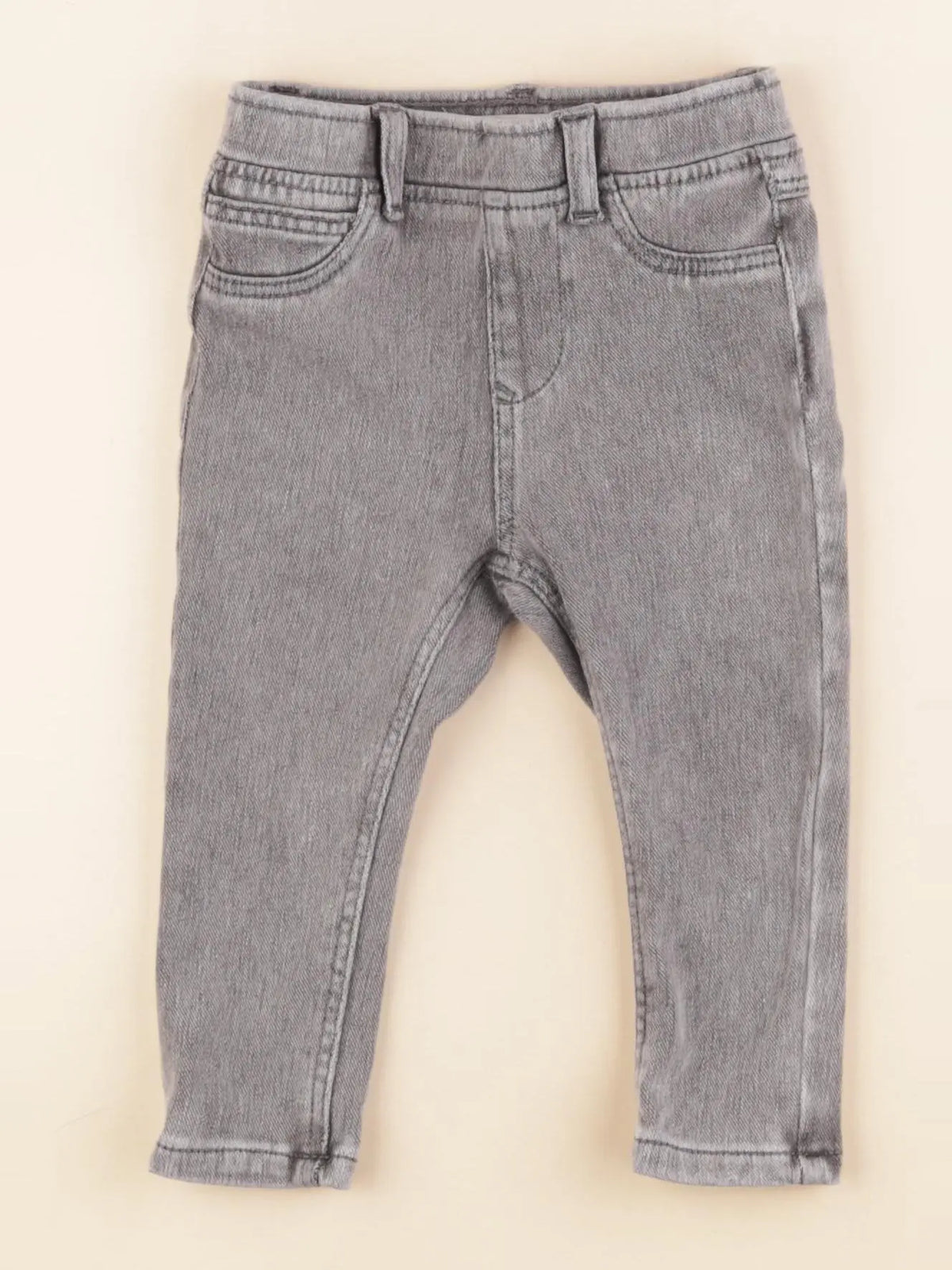 Zara - jegging gris - 9/12 mois