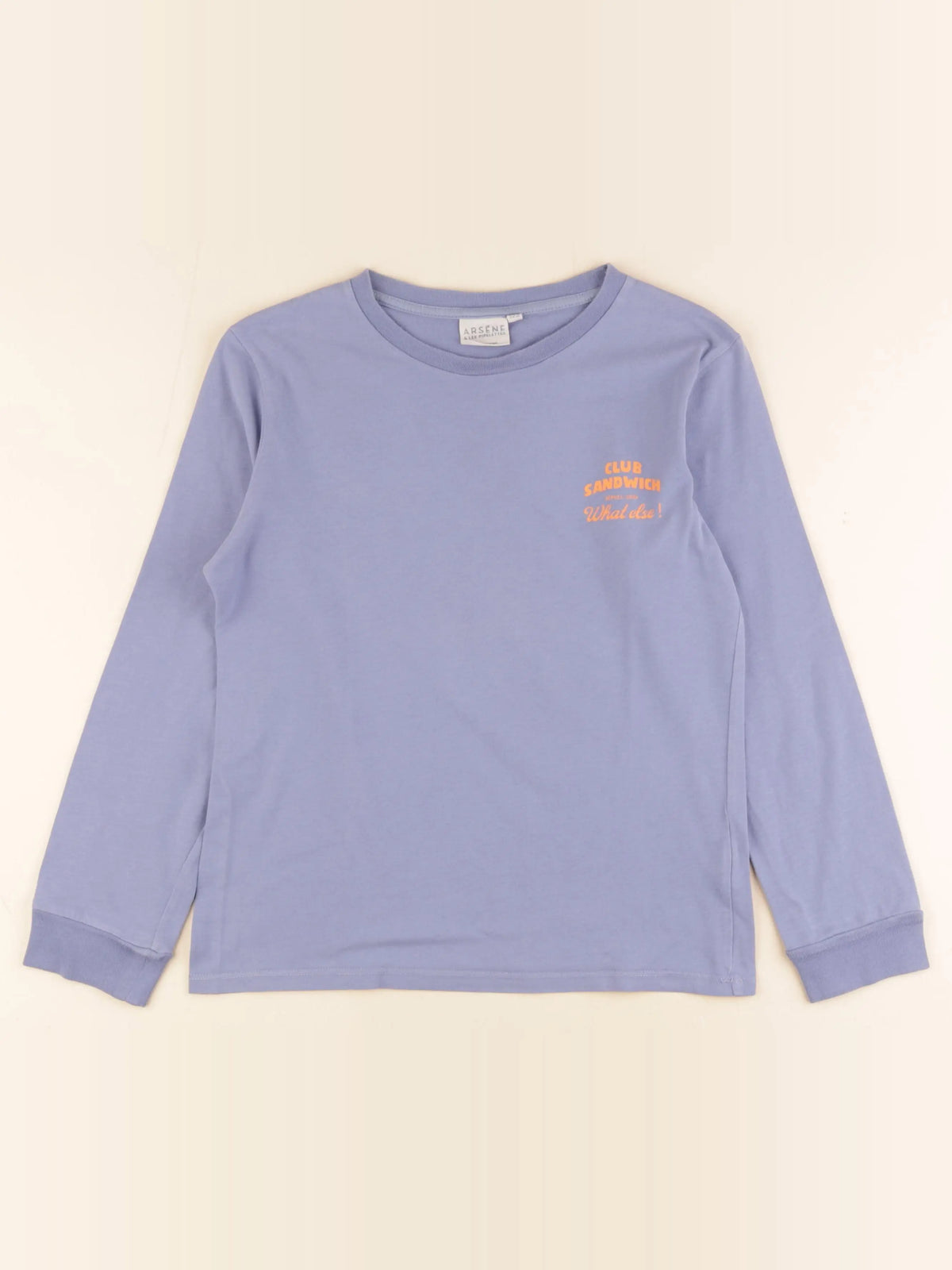 Arsène et les pipelettes - tee-shirt imprimé au dos bleu - 12 ans
