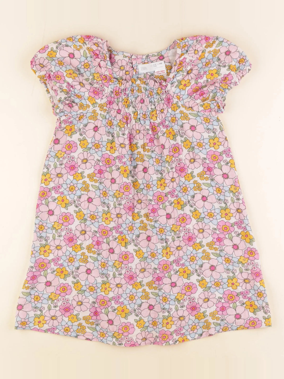 Zara - robe multicolore - 4/5 ans