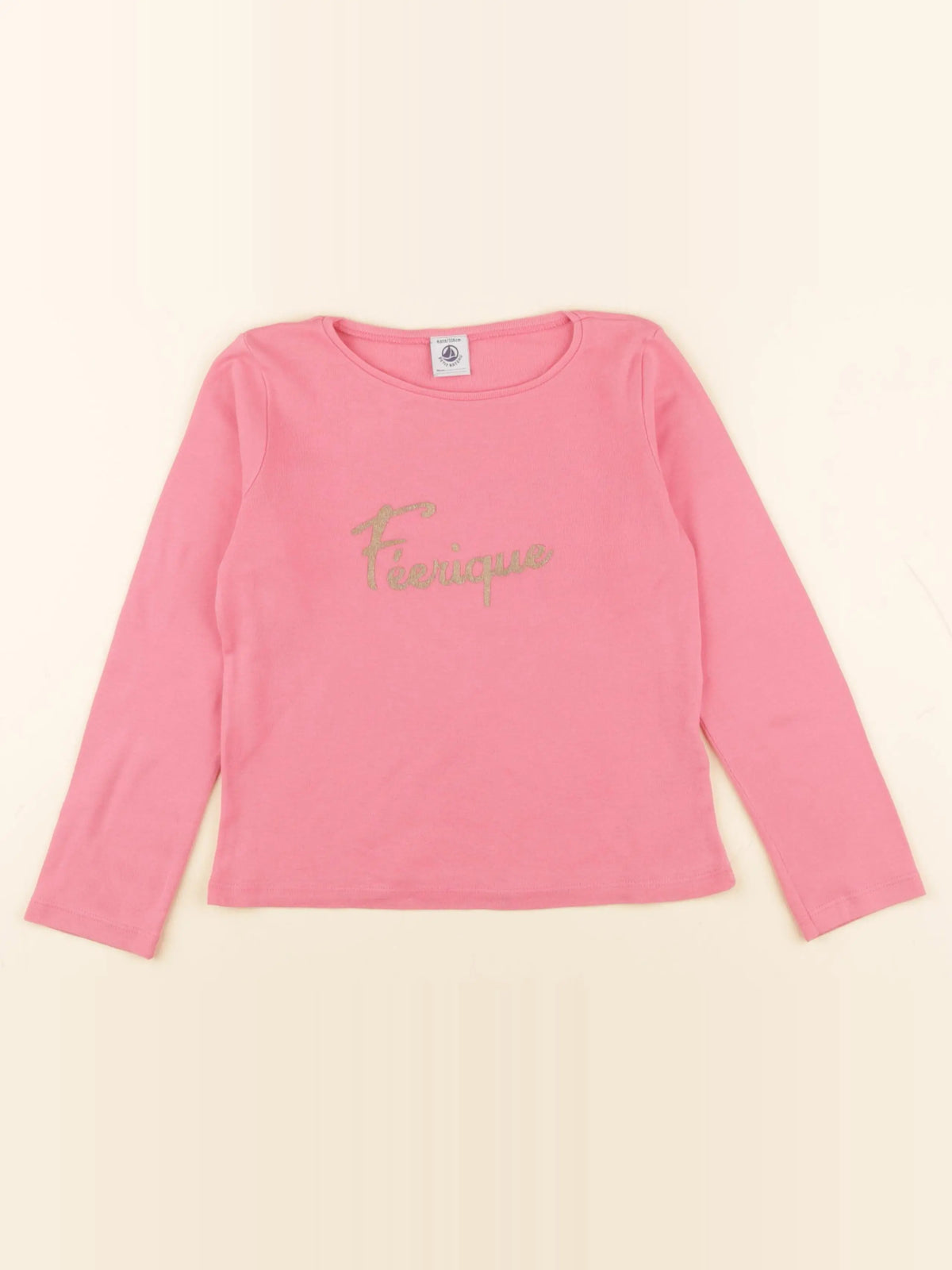 Petit Bateau - tee-shirt rose - 6 ans