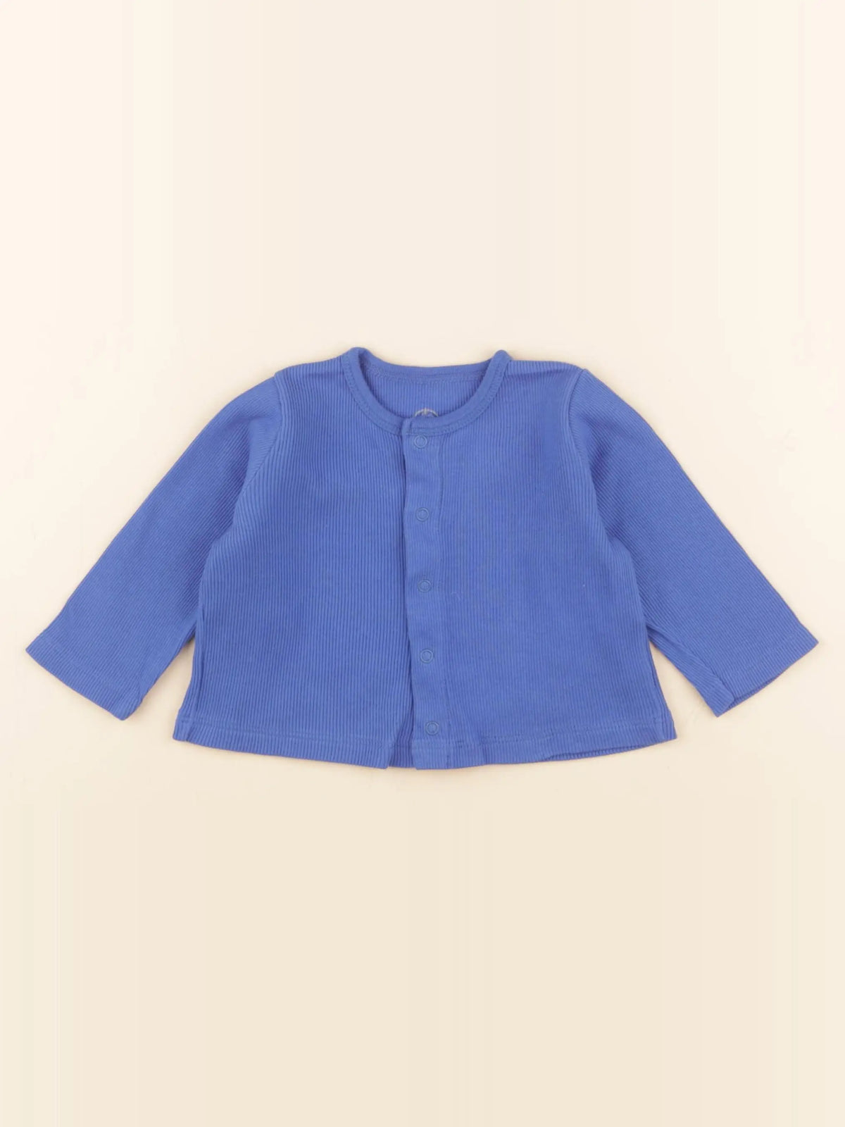 Petit Bateau - tee-shirt bleu - 6 mois