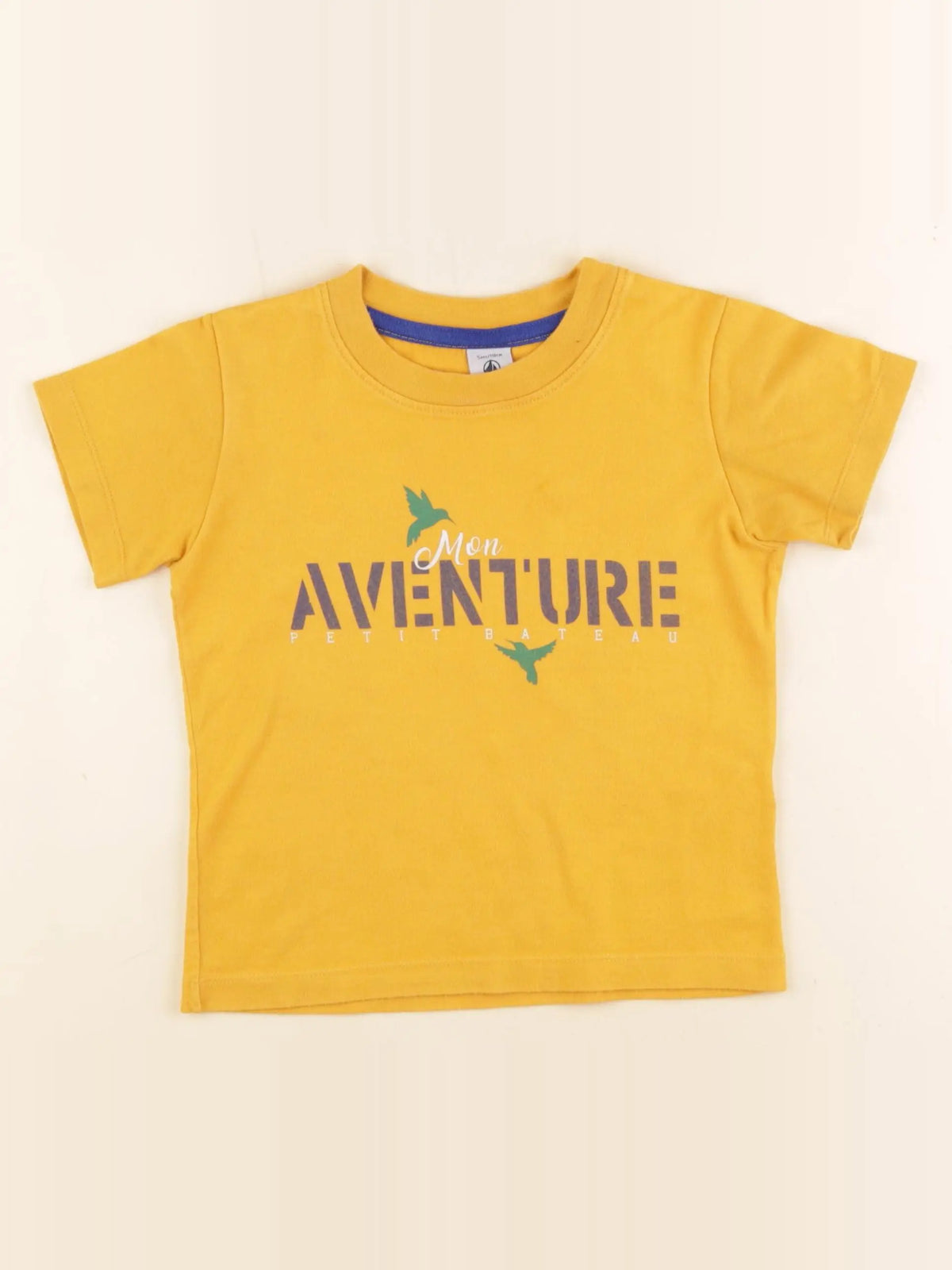 Petit Bateau - tee-shirt jaune - 5 ans