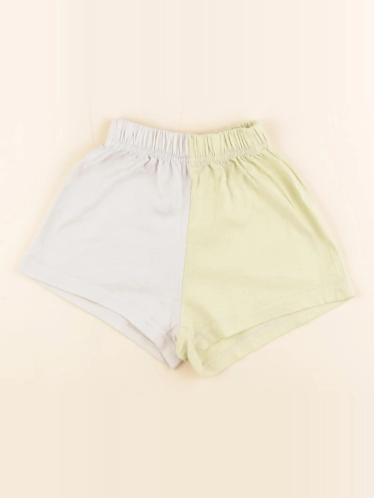 Gamin gamine - short blanc, jaune - 2 ans